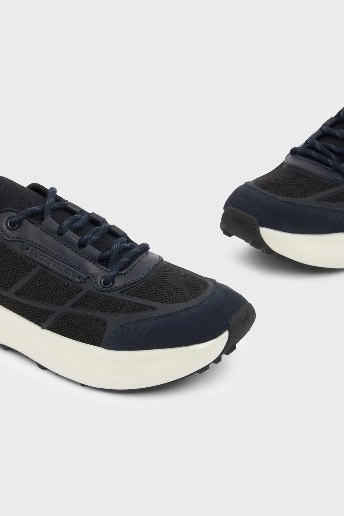 Emporio Armani Süet Sneaker Erkek Ayakkabı EM006507 AF29548 MB007 Lacivert - 6