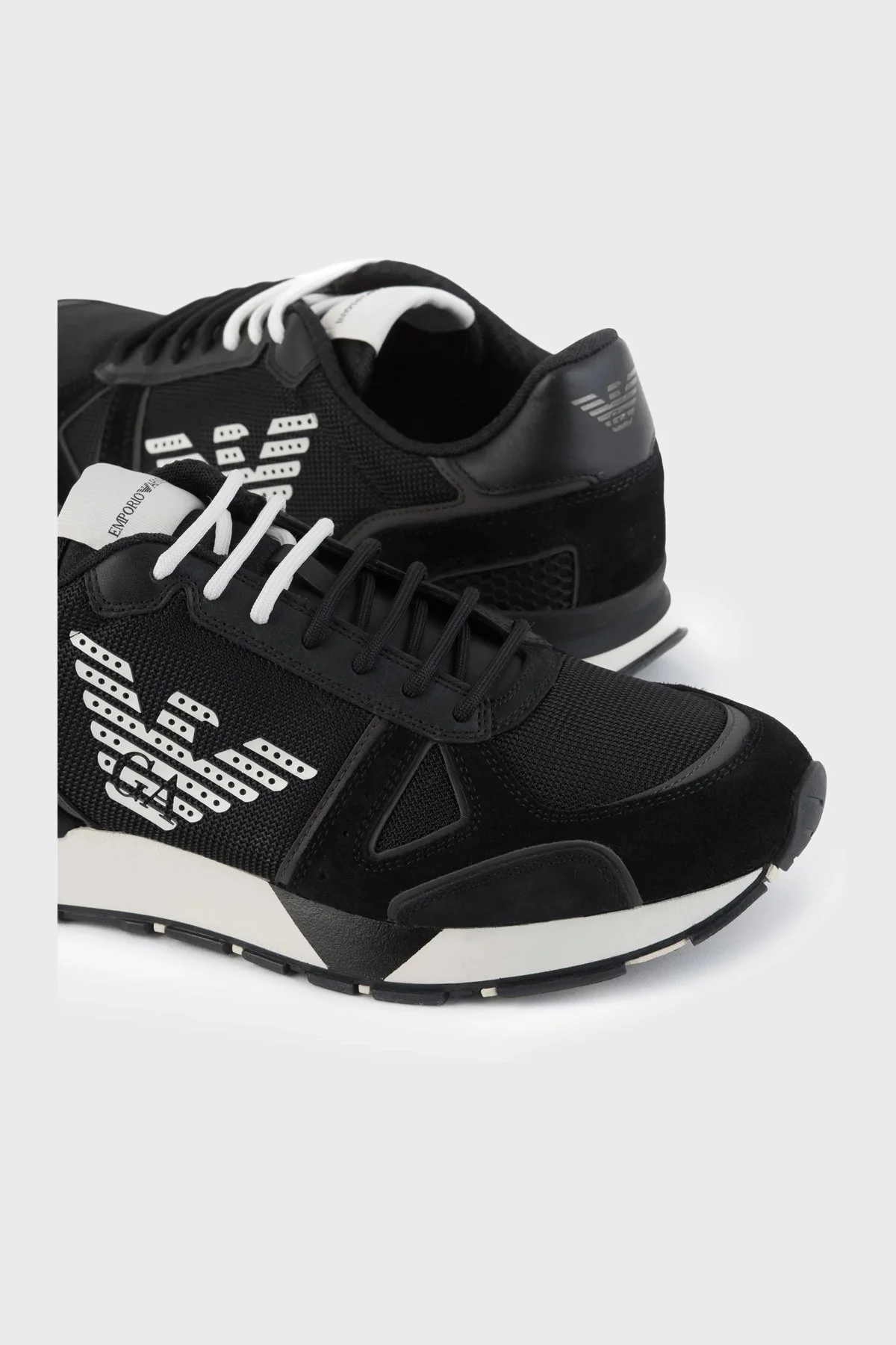 Emporio Armani Casual Erkek Ayakkabı X4X289 XM499 Q428 SİYAH - 5