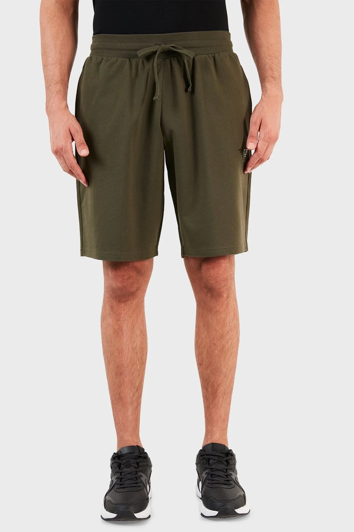 Emporio Armani Belden Bağlamalı Cepli Pamuklu Erkek Bermuda S 111004 1P571 07581 HAKİ - 2