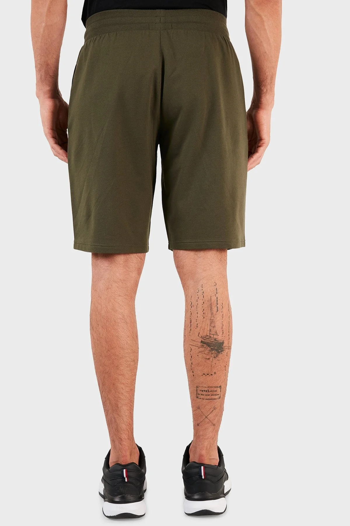 Emporio Armani Belden Bağlamalı Cepli Pamuklu Erkek Bermuda S 111004 1P571 07581 HAKİ - 3