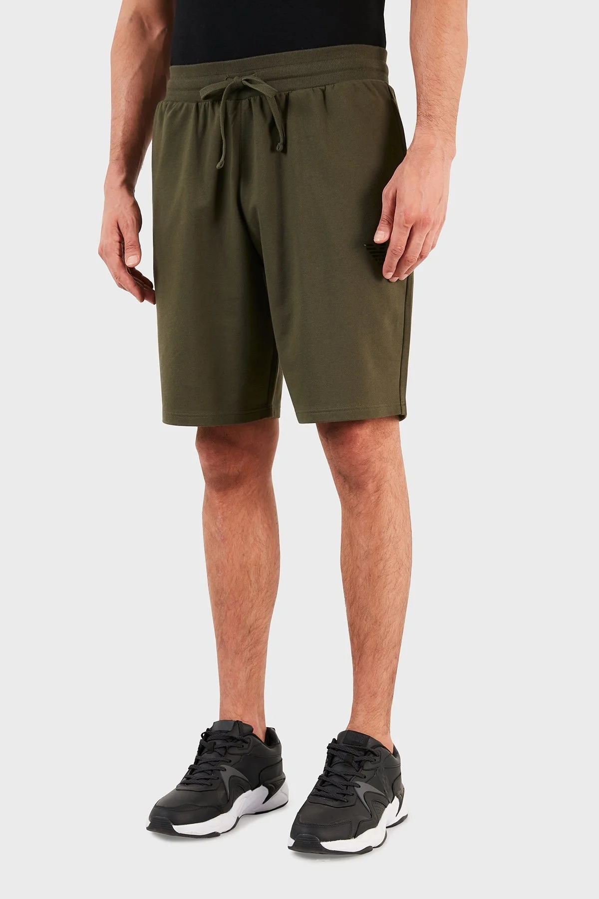 Emporio Armani Belden Bağlamalı Cepli Pamuklu Erkek Bermuda S 111004 1P571 07581 HAKİ - 4