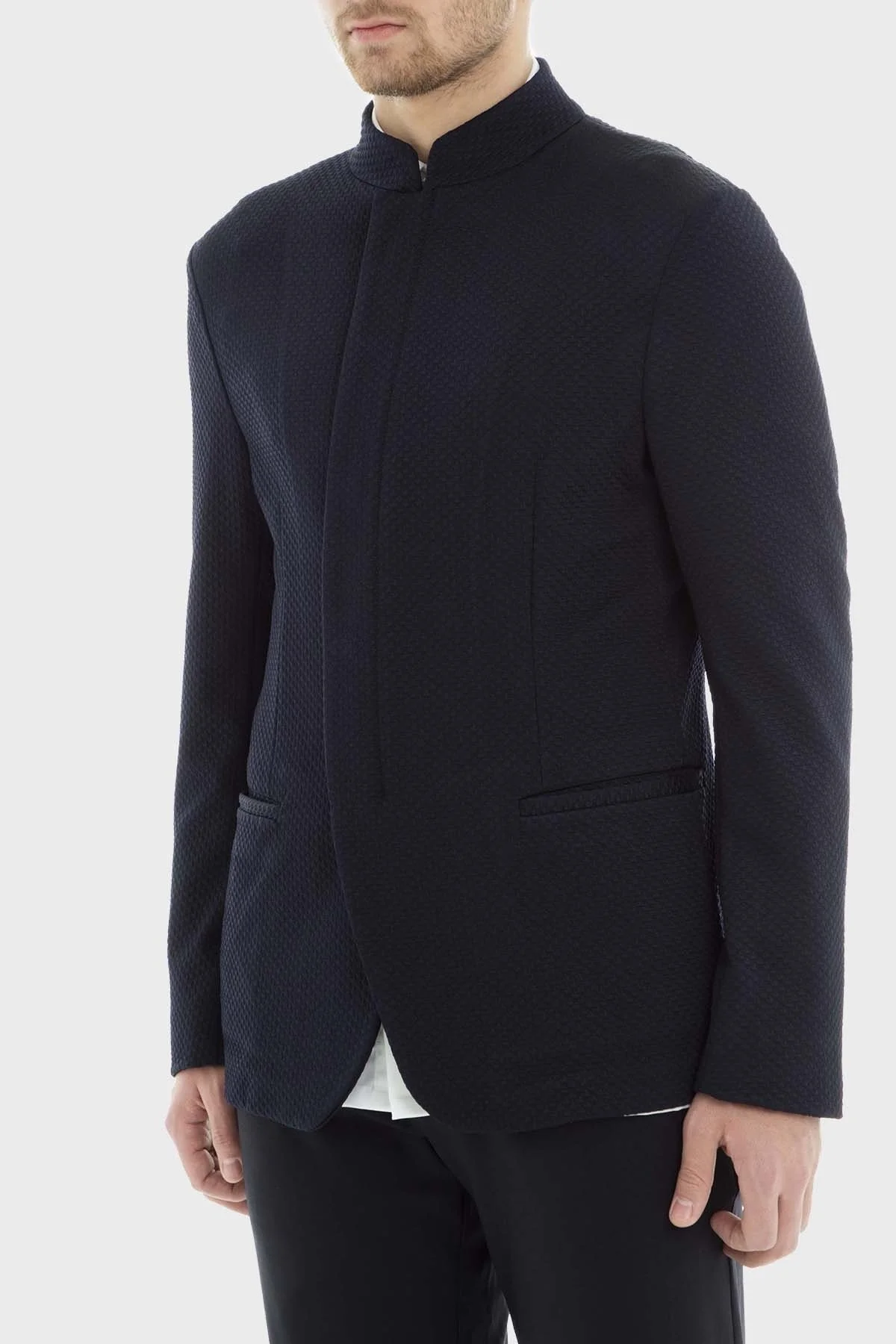 Emporio Armani Dik Yaka Blazer Erkek Ceket 21G68S 21S10 922 LACİVERT - 3