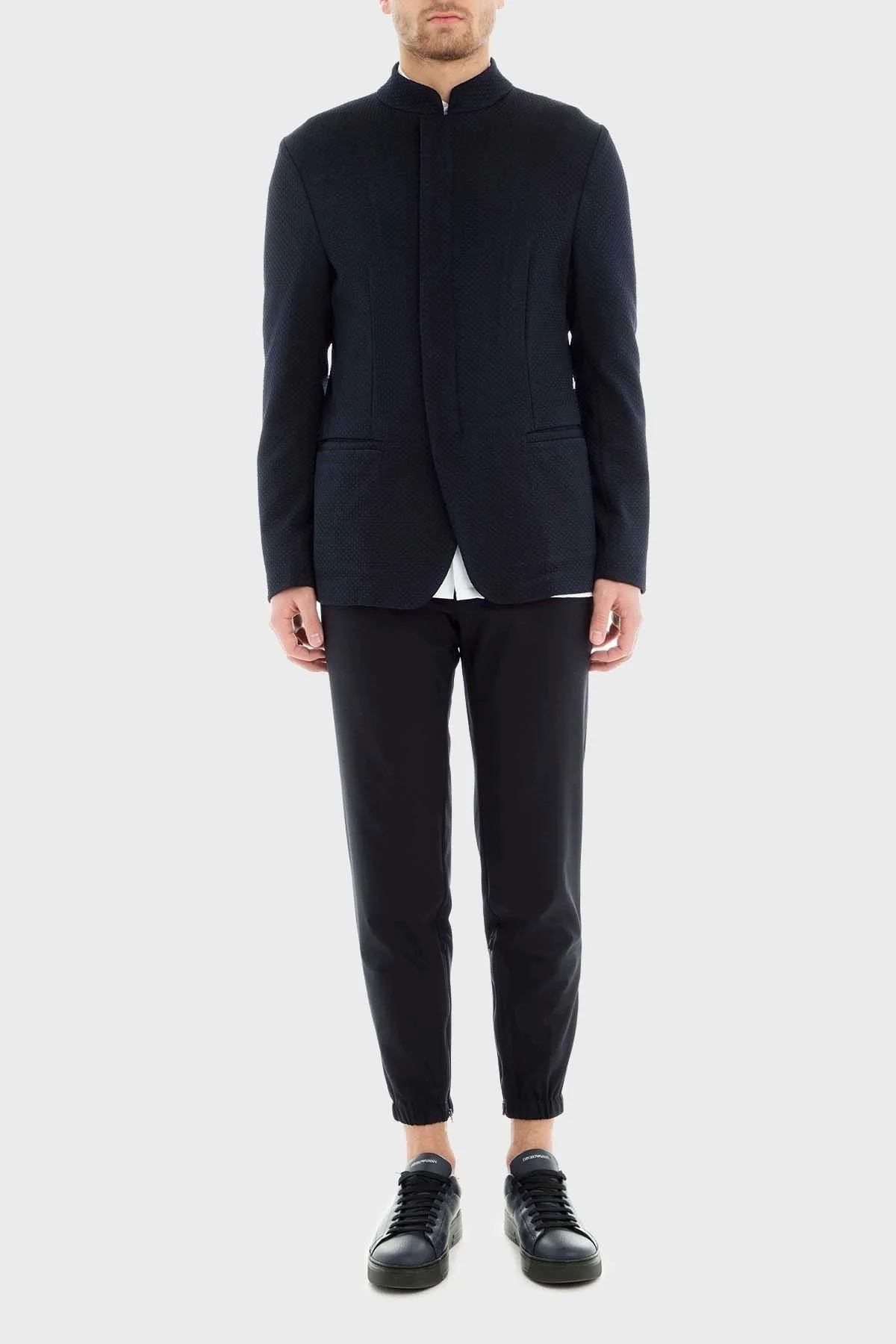 Emporio Armani Dik Yaka Blazer Erkek Ceket 21G68S 21S10 922 LACİVERT - 5