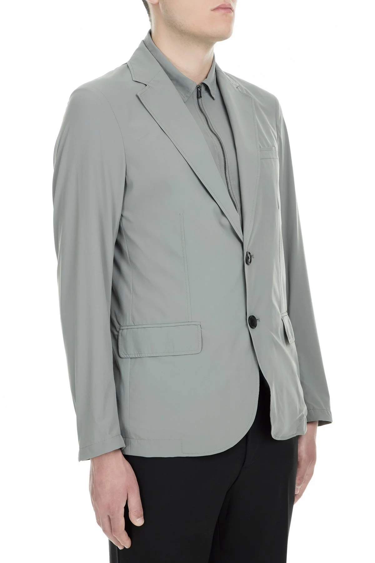 Emporio Armani Erkek Ceket 3G1GL0 1NHLZ 0646 GRİ - 3