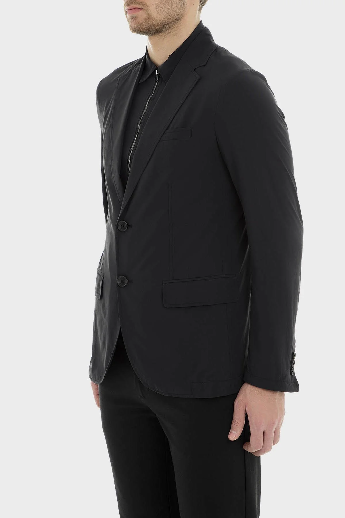 Emporio Armani Çıkarılabilir Katmanlı Düğmeli Blazer Erkek Ceket 3G1GL0 1NHLZ 0920 LACİVERT - 3