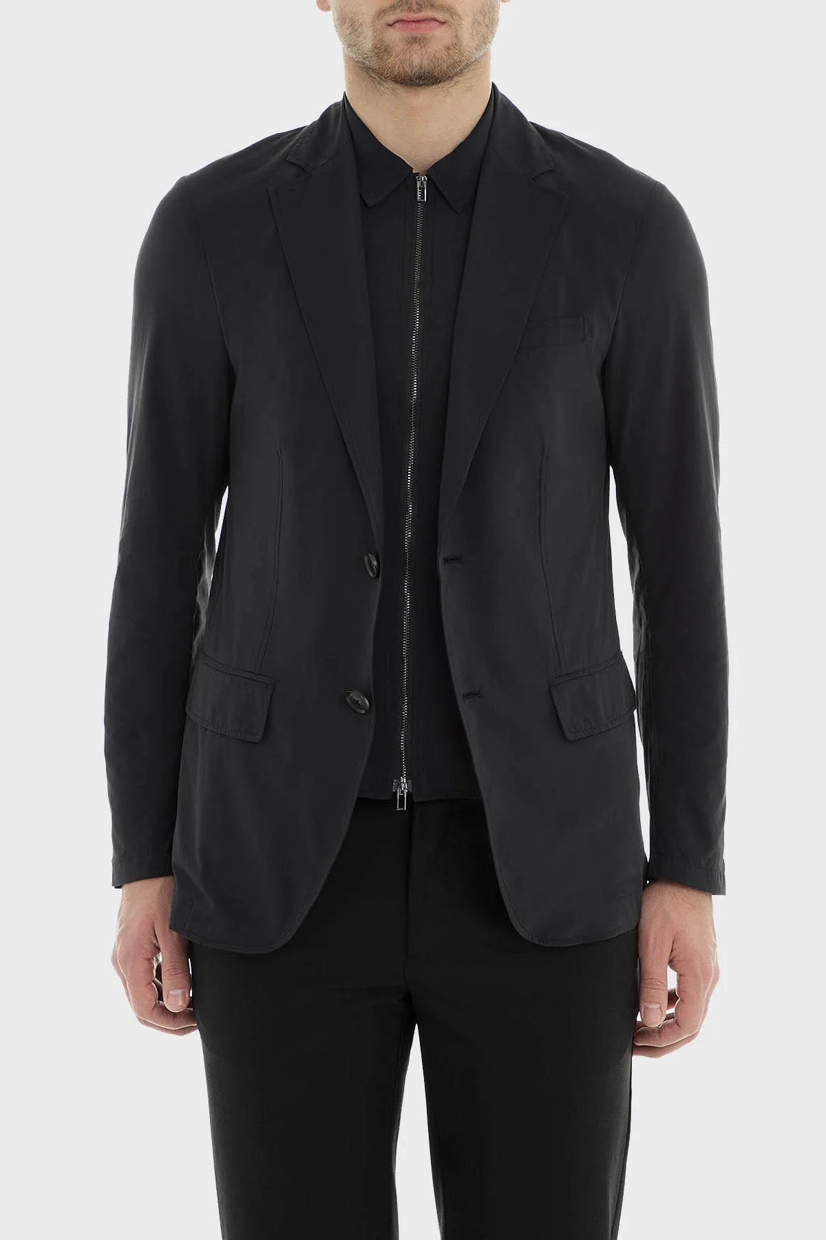 Emporio Armani Çıkarılabilir Katmanlı Düğmeli Blazer Erkek Ceket 3G1GL0 1NHLZ 0920 LACİVERT - 4