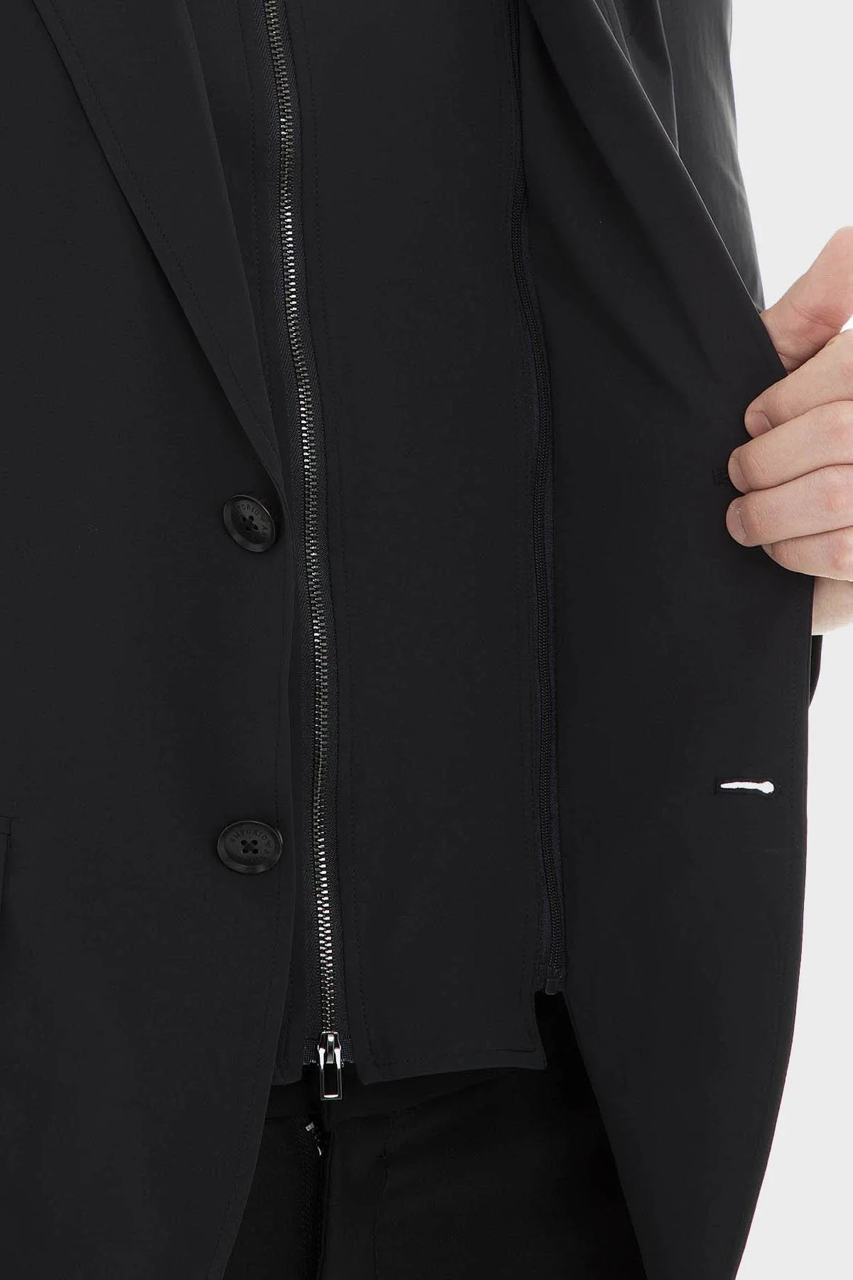 Emporio Armani Çıkarılabilir Katmanlı Düğmeli Blazer Erkek Ceket 3G1GL0 1NHLZ 0920 LACİVERT - 6