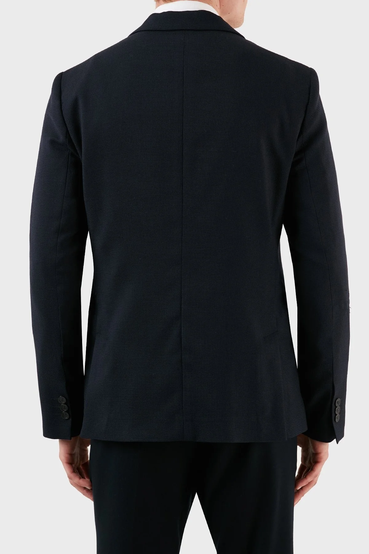 Emporio Armani Yünlü Blazer Erkek Ceket W1G510 W1227 920 LACİVERT - 9