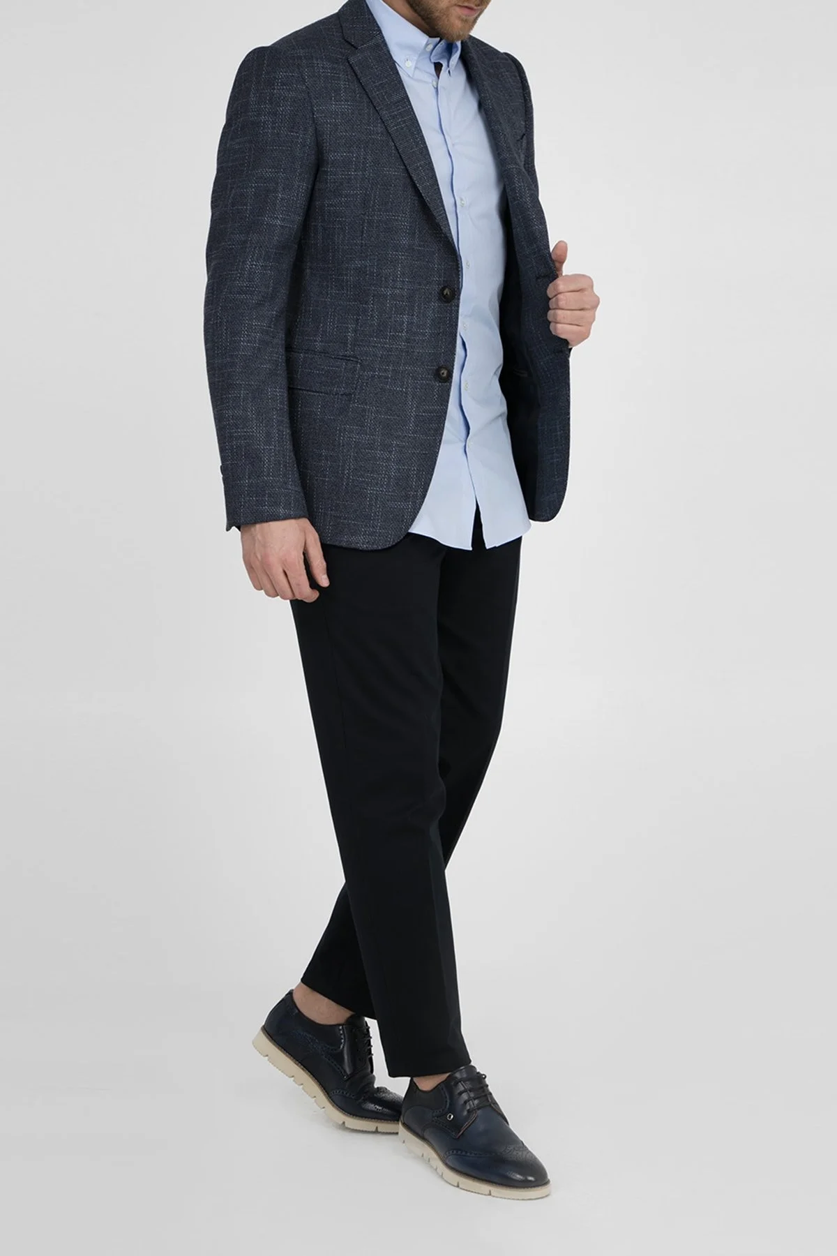 EMPORIO ARMANI Erkek Ceket W1GME0 W1805 921 MAVİ - 6