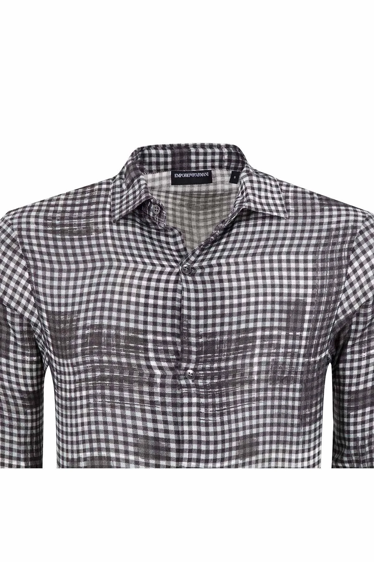 EMPORIO ARMANI Erkek Gömlek 11CF6T 1162C 035 GRİ - 3