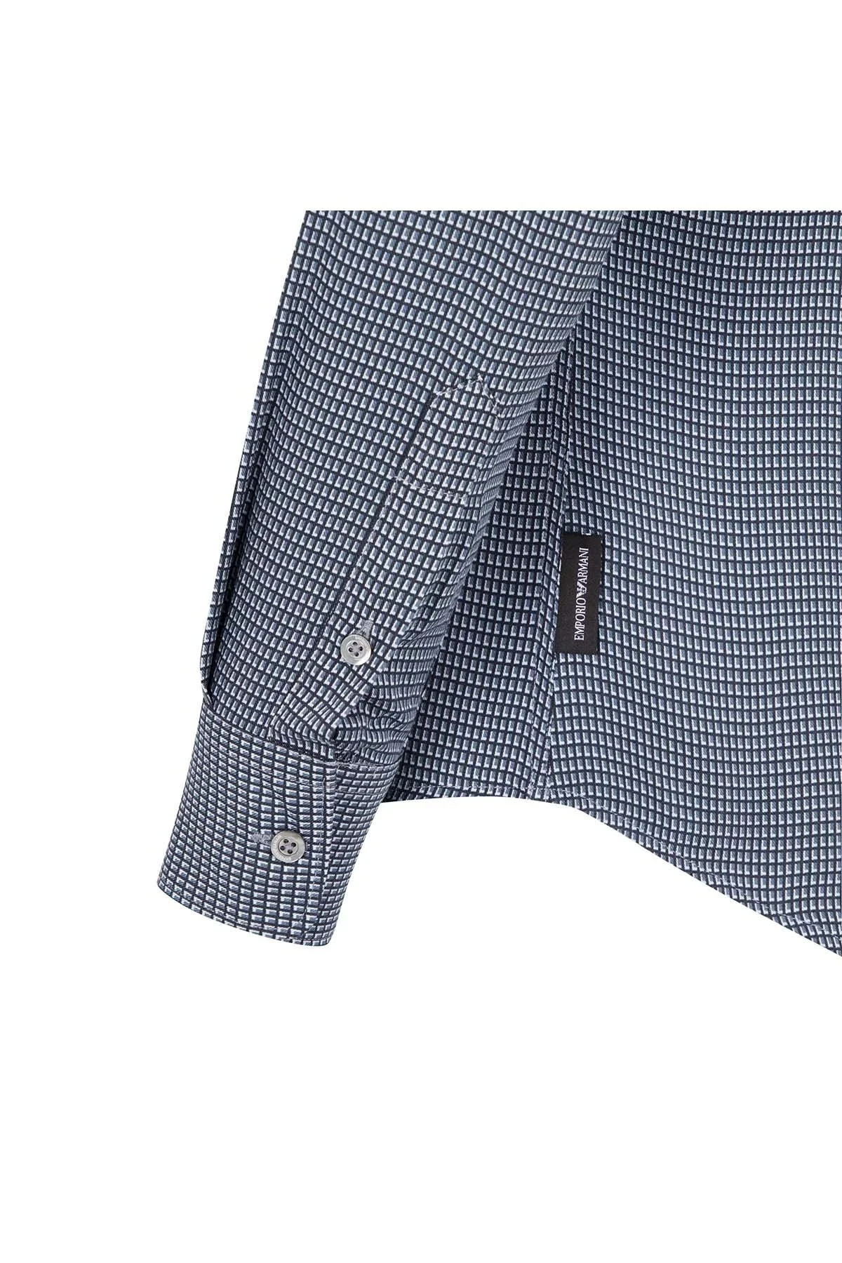 EMPORIO ARMANI Erkek Gömlek 11SMRL 113F0 041 LACİVERT - 8