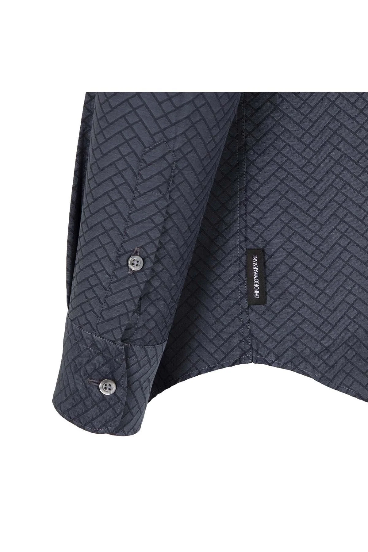 EMPORIO ARMANI Erkek Gömlek 11SMRL 113F5 041 GRİ - 4