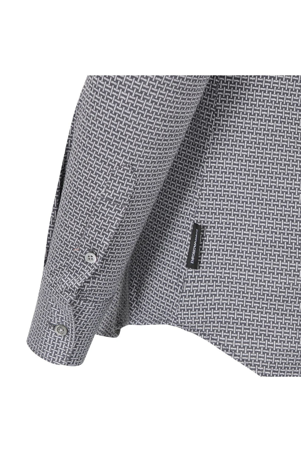 EMPORIO ARMANI Erkek Gömlek 11SMRL 114F0 042 GRİ - 4