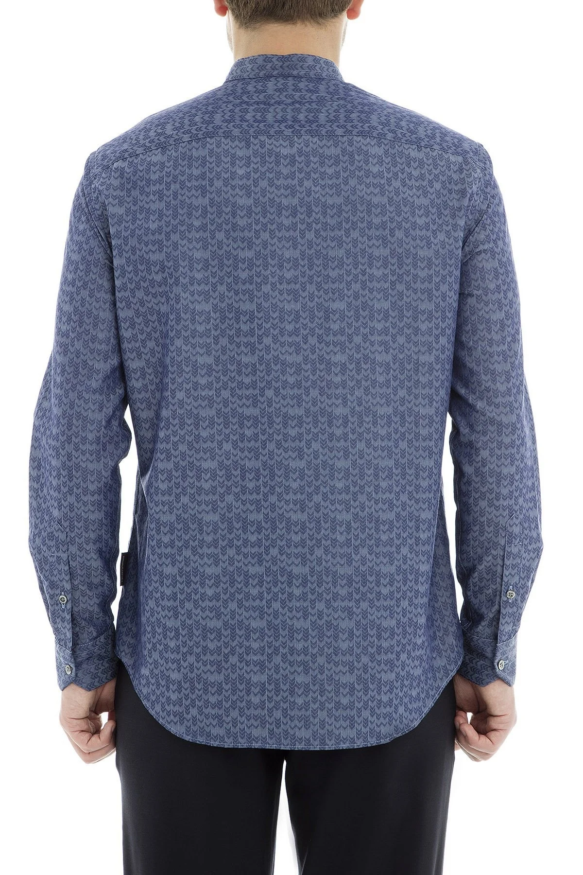 Emporio Armani Erkek Gömlek 21SMGL 212F8 042 LACİVERT - 2