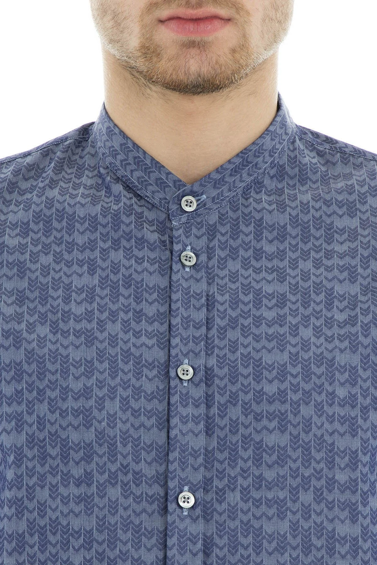 Emporio Armani Erkek Gömlek 21SMGL 212F8 042 LACİVERT - 6