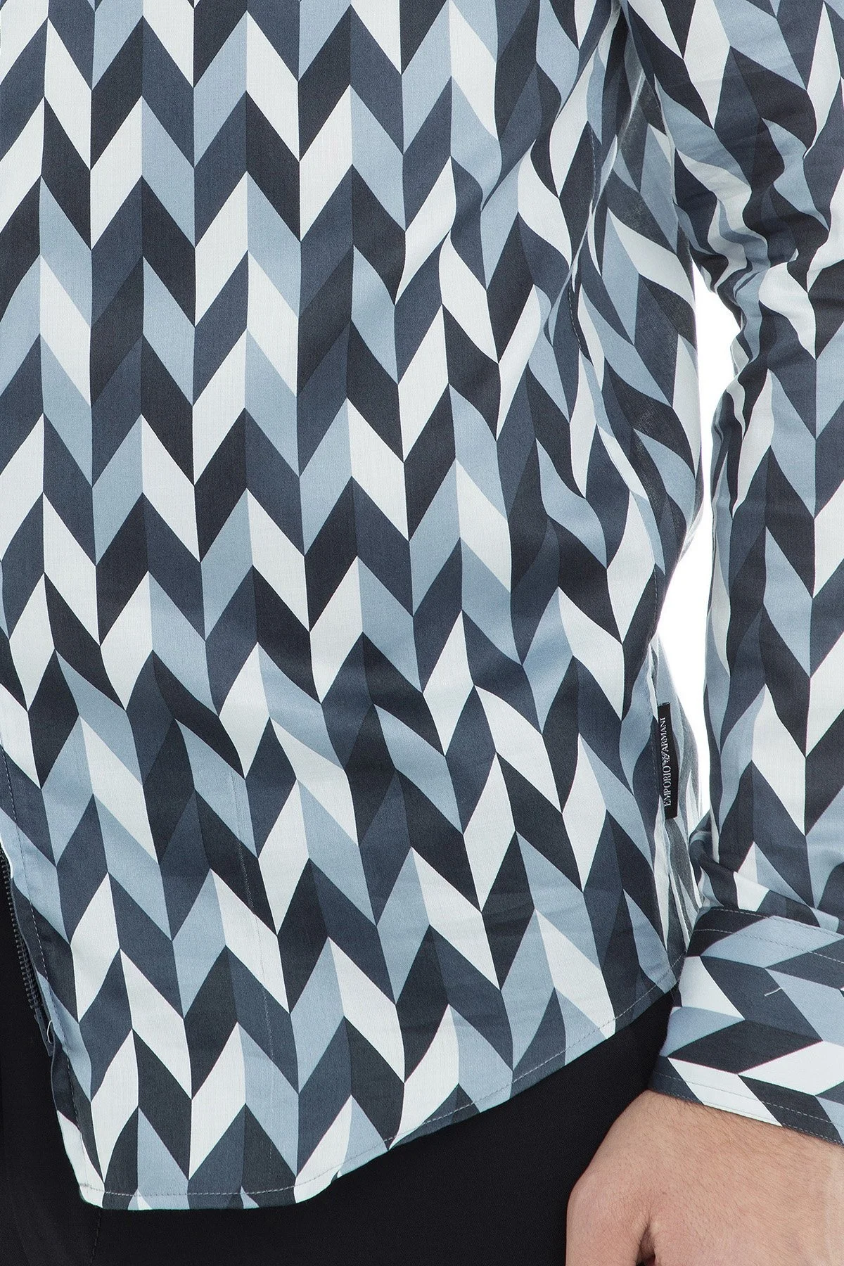 Emporio Armani Erkek Gömlek 21SMLL 211F4 042 MAVİ - 12