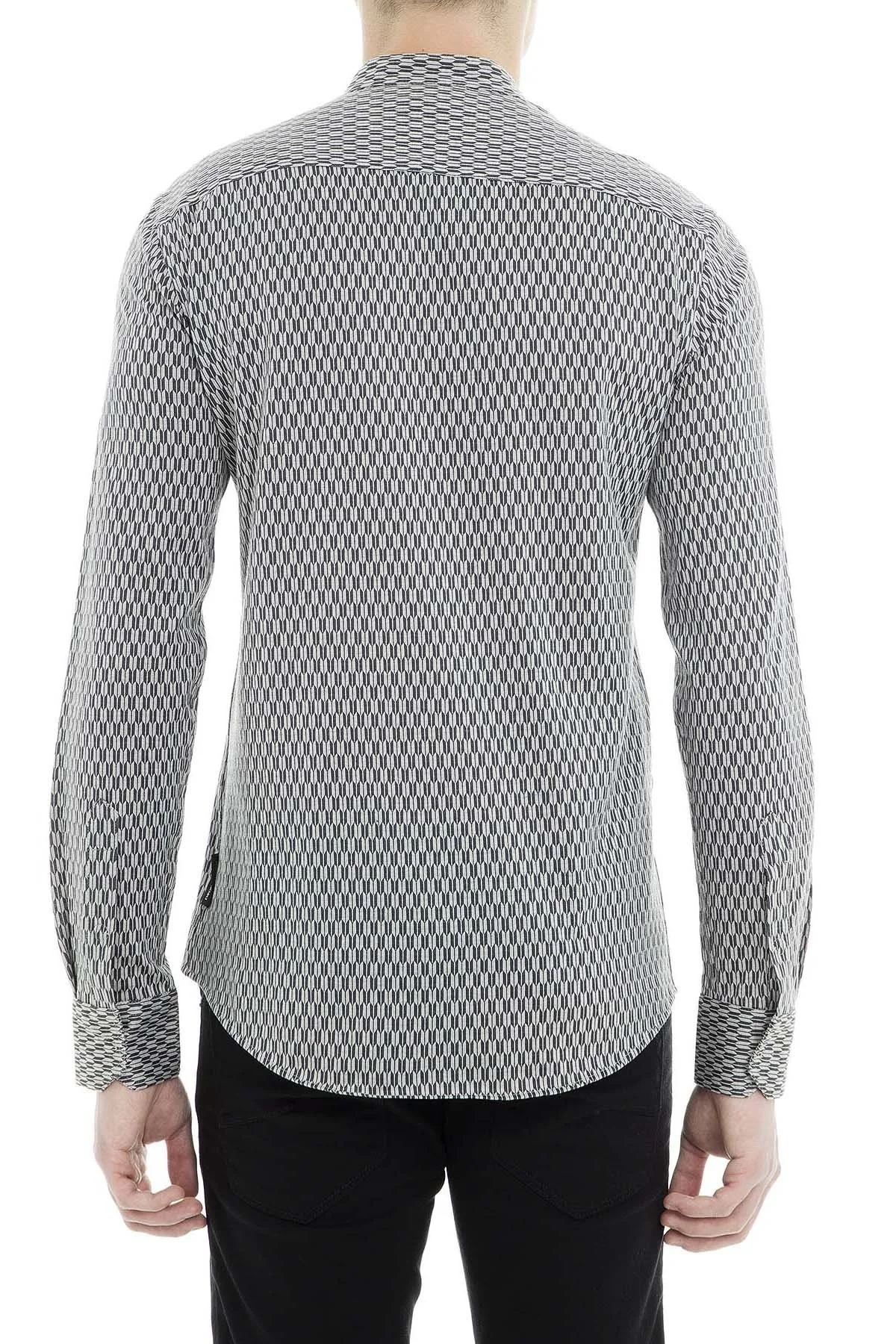 Emporio Armani Erkek Gömlek 21SMLL 213F0 020 GRİ - 2