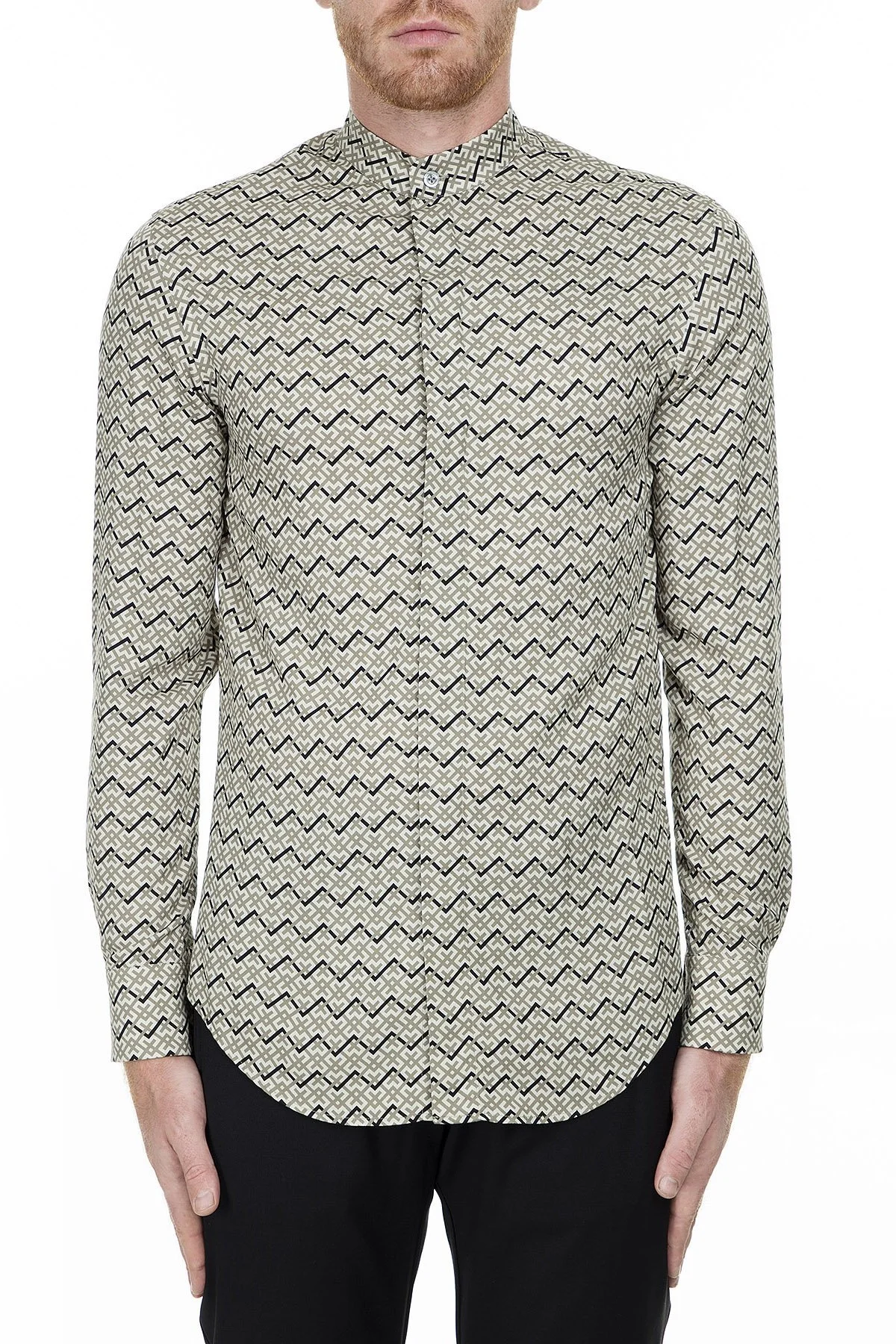 Emporio Armani Erkek Gömlek 41SMRL 411F7 011 YEŞİL - 1