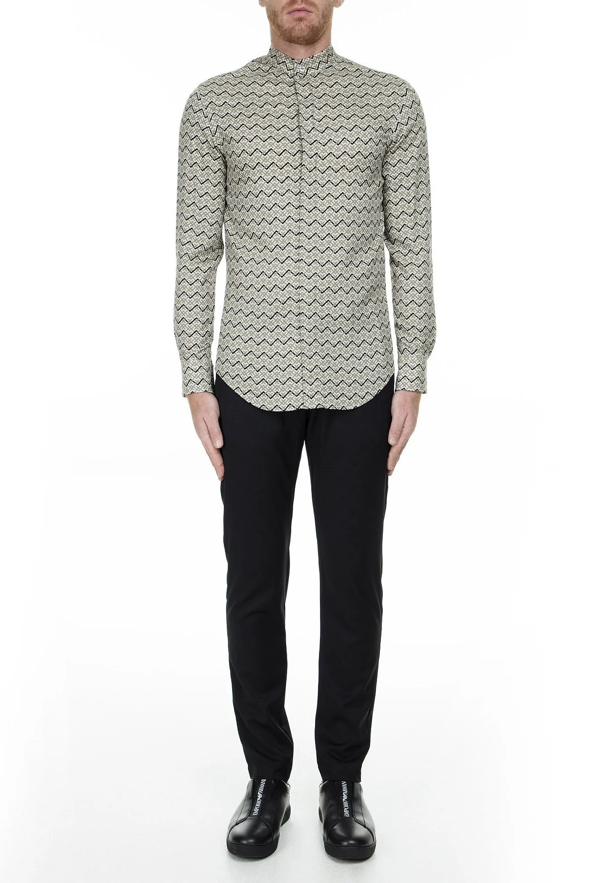 Emporio Armani Erkek Gömlek 41SMRL 411F7 011 YEŞİL - 5