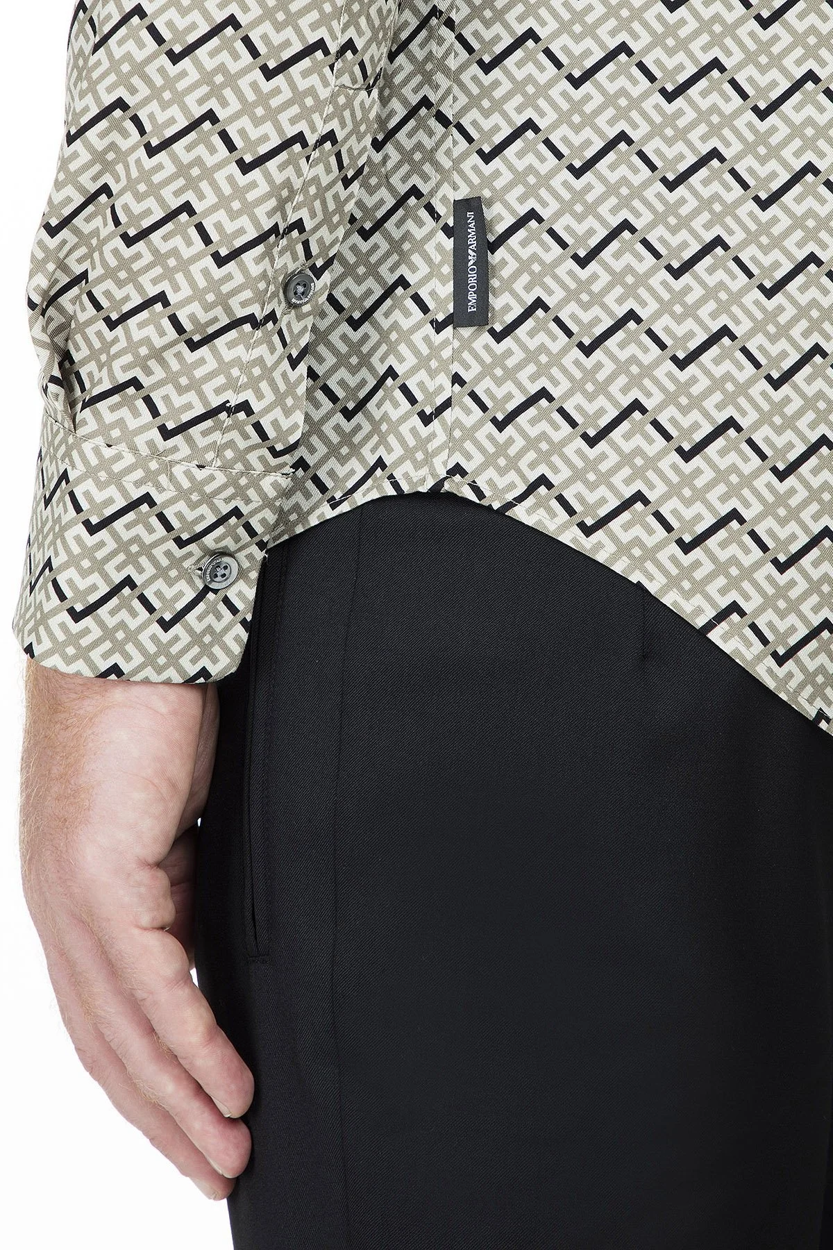 Emporio Armani Erkek Gömlek 41SMRL 411F7 011 YEŞİL - 7