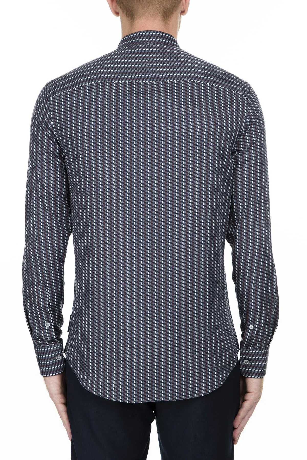 Emporio Armani Erkek Gömlek 41SMRL 411F7 018 LACİVERT - 9