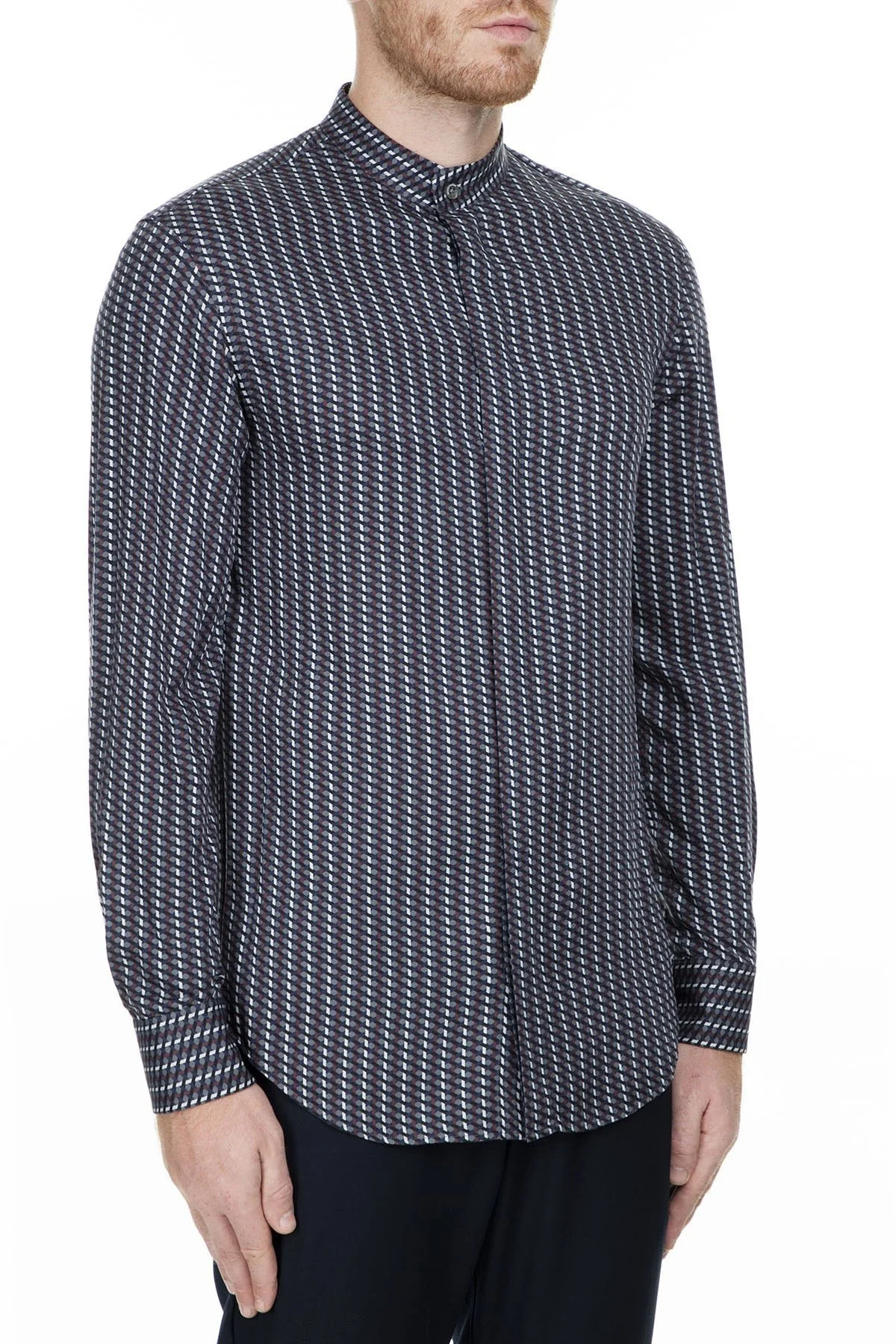 Emporio Armani Erkek Gömlek 41SMRL 411F7 018 LACİVERT - 11