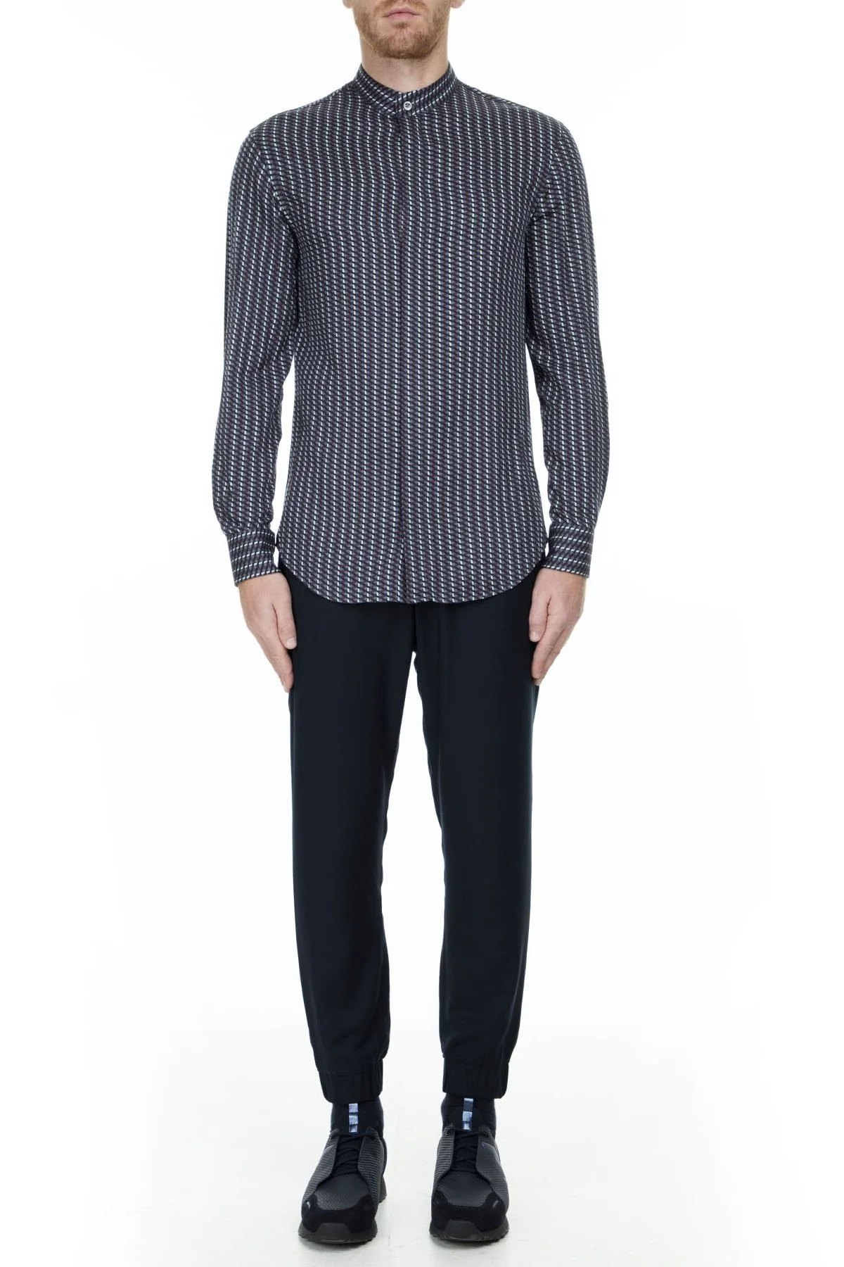 Emporio Armani Erkek Gömlek 41SMRL 411F7 018 LACİVERT - 12