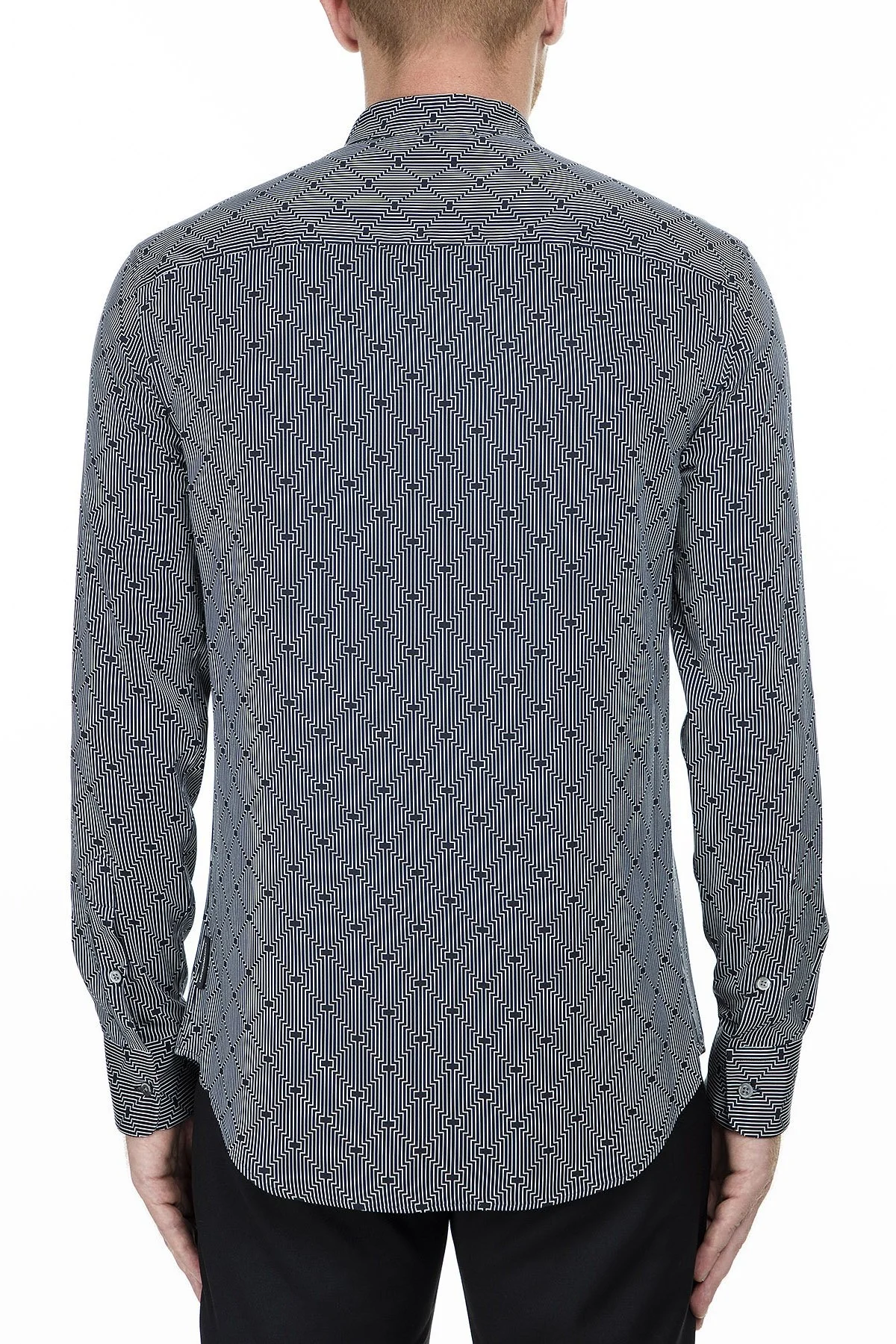 Emporio Armani Erkek Gömlek 41SMRL 411F7 031 LACİVERT - 9