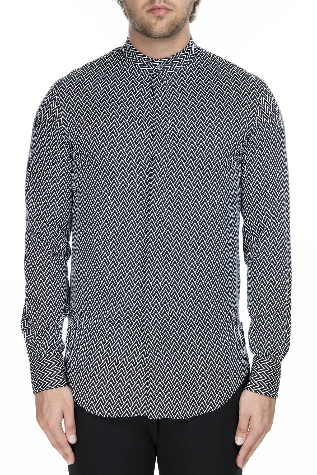 Emporio Armani Erkek Gömlek 41SMRL 411F7 041 LACİVERT - 1