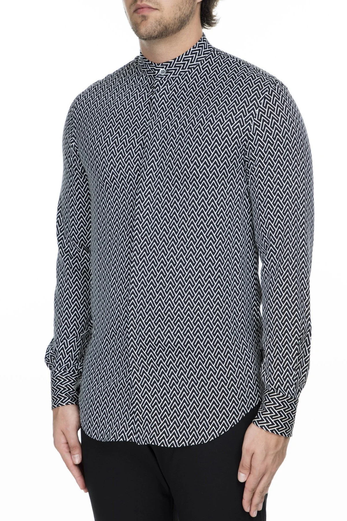 Emporio Armani Erkek Gömlek 41SMRL 411F7 041 LACİVERT - 3