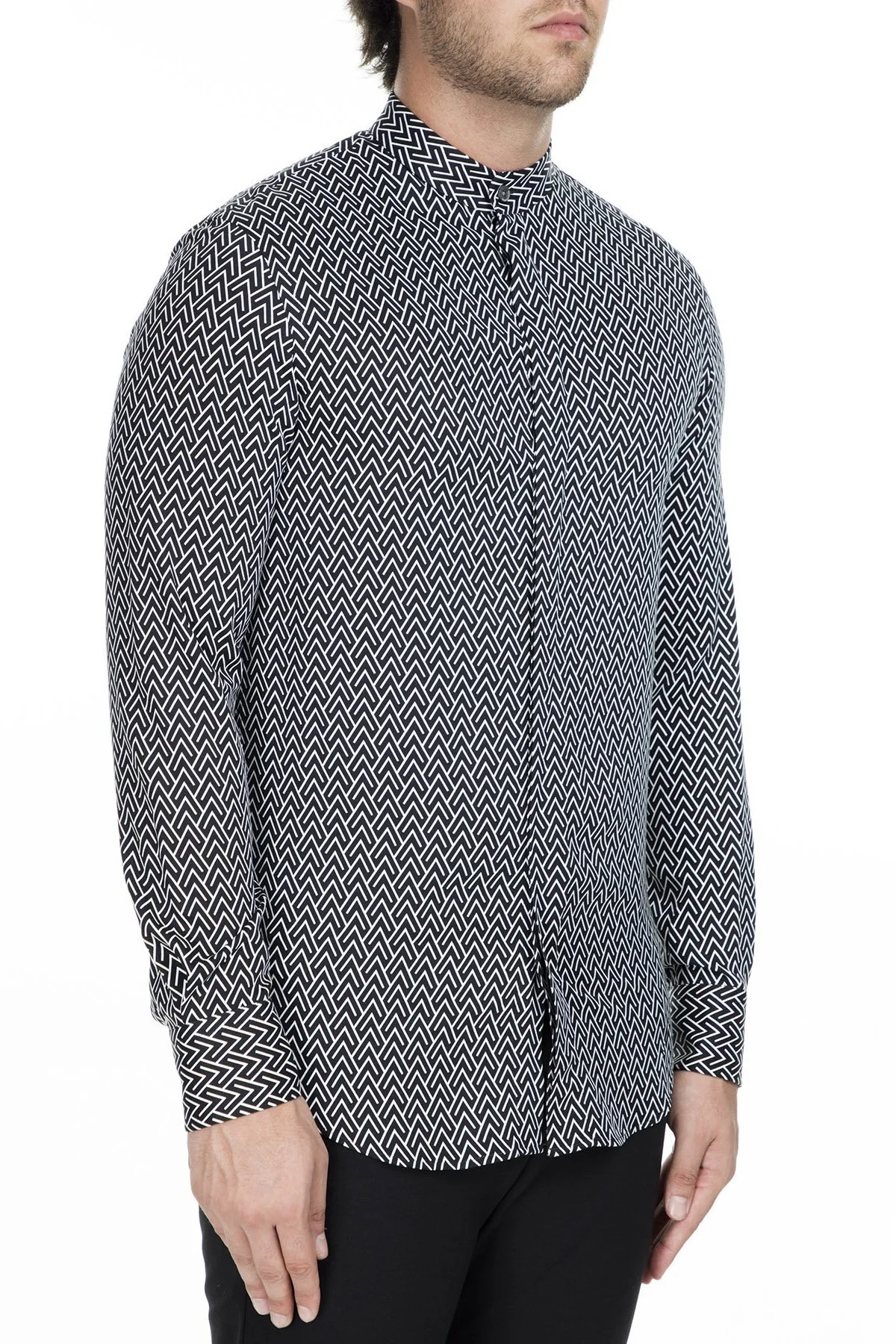 Emporio Armani Erkek Gömlek 41SMRL 411F7 041 LACİVERT - 4