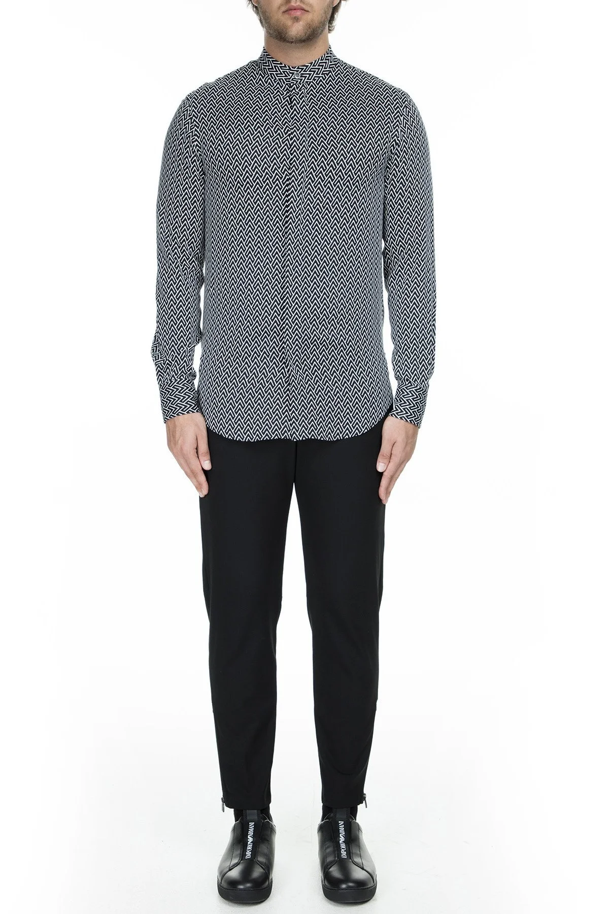 Emporio Armani Erkek Gömlek 41SMRL 411F7 041 LACİVERT - 5