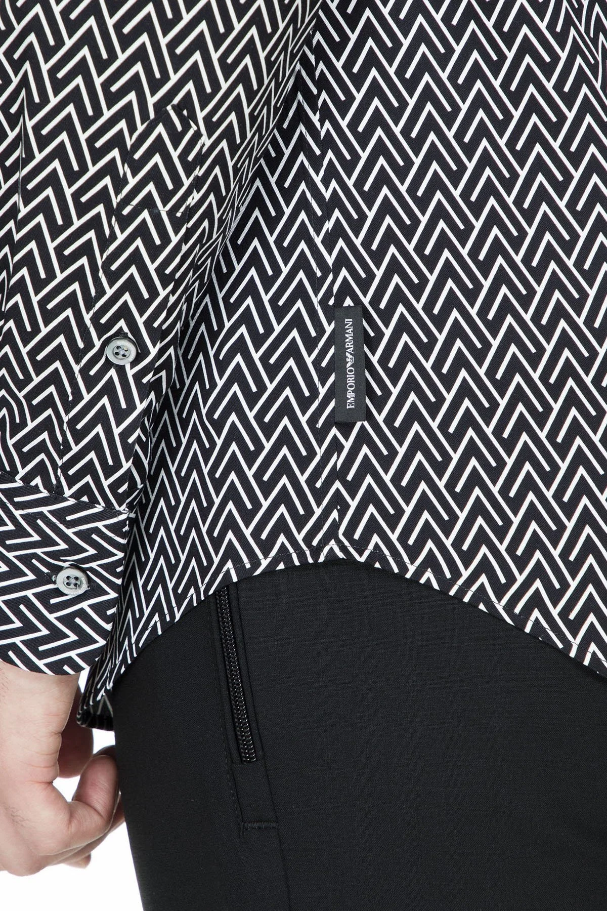 Emporio Armani Erkek Gömlek 41SMRL 411F7 041 LACİVERT - 7