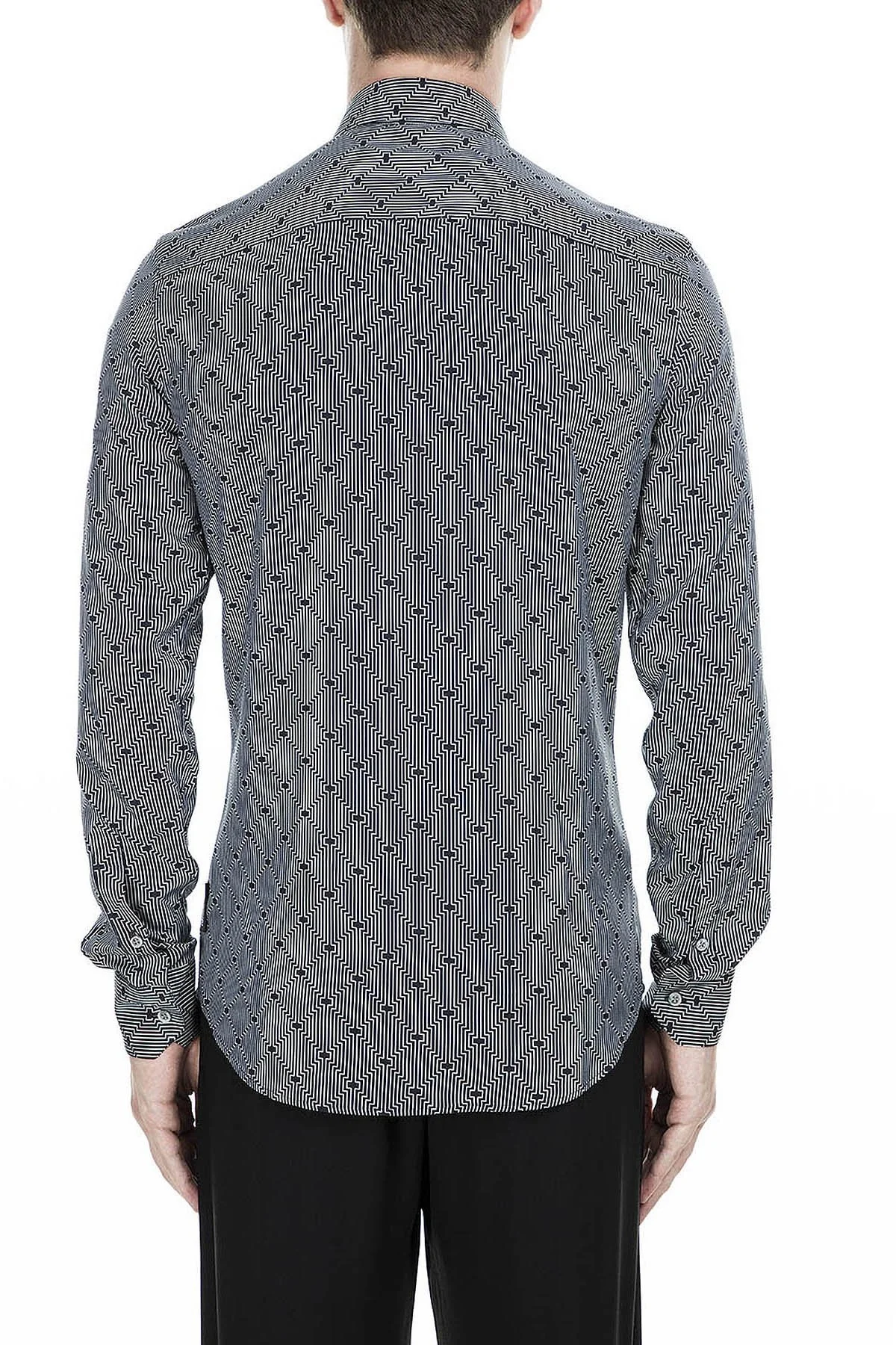 Emporio Armani Erkek Gömlek 41SMZL 411F7 031 LACİVERT - 2