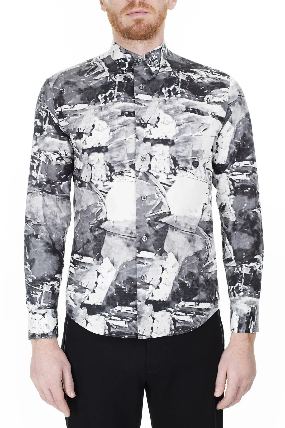 Emporio Armani Erkek Gömlek 51CC3T 5135C 042 SİYAH - 7