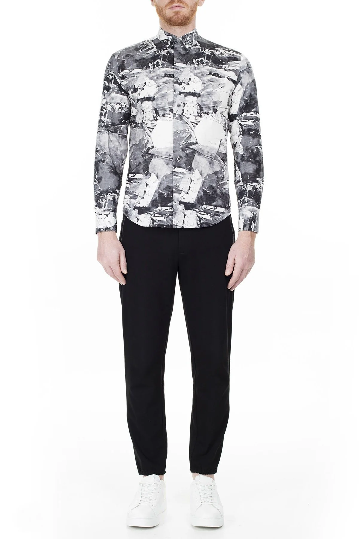 Emporio Armani Erkek Gömlek 51CC3T 5135C 042 SİYAH - 11