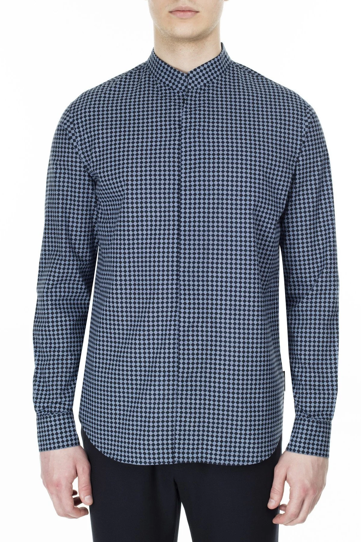 Emporio Armani Erkek Gömlek 51SMQL 1N95Z F956 LACİVERT - 1