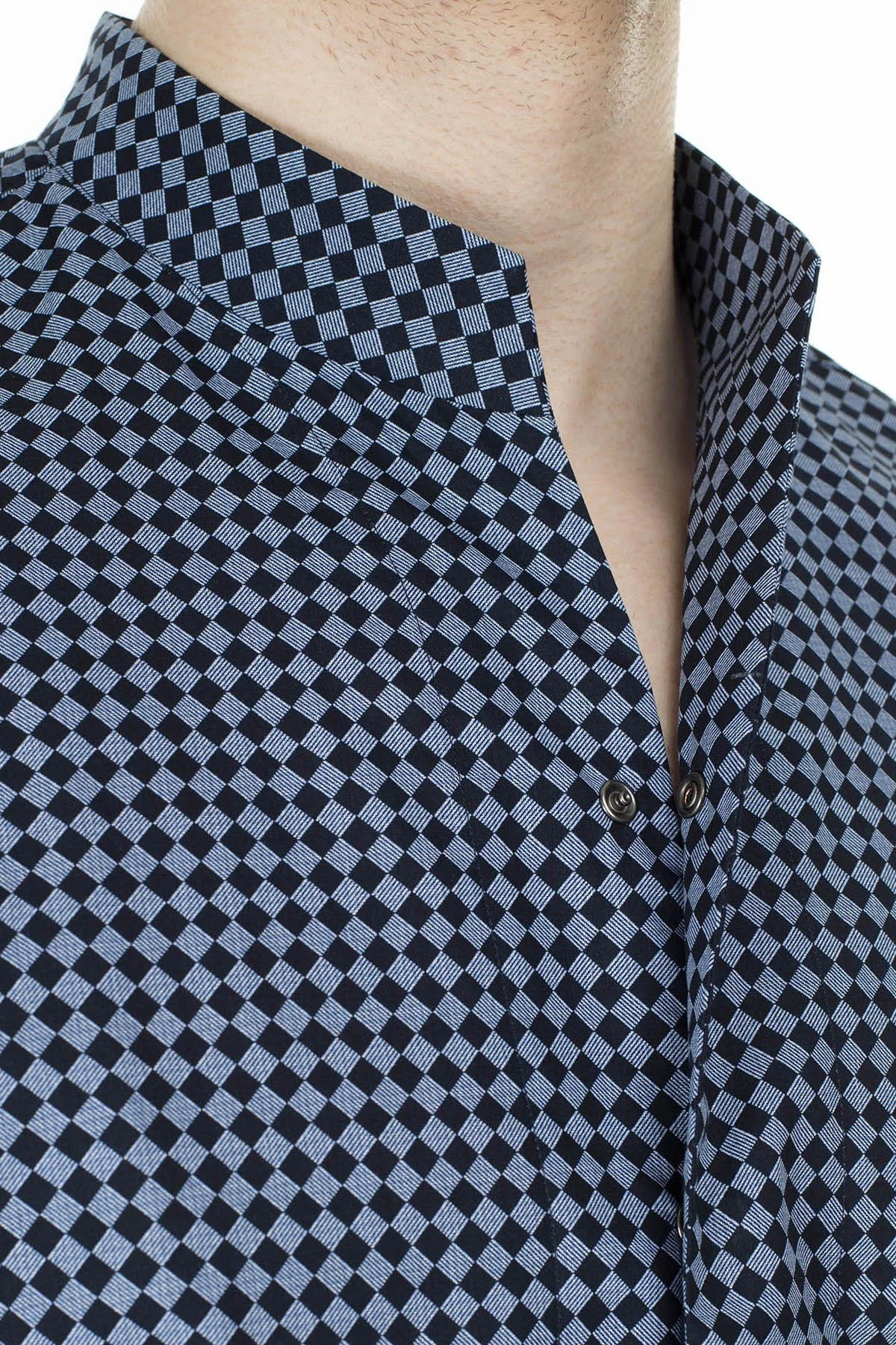 Emporio Armani Erkek Gömlek 51SMQL 1N95Z F956 LACİVERT - 7