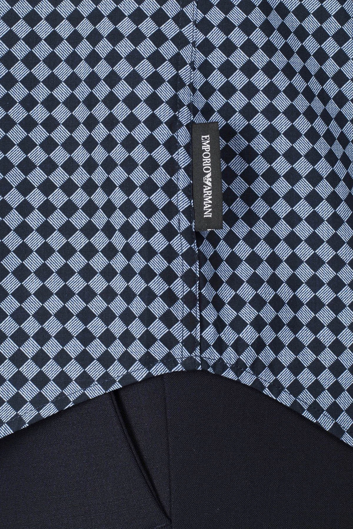 Emporio Armani Erkek Gömlek 51SMQL 1N95Z F956 LACİVERT - 8