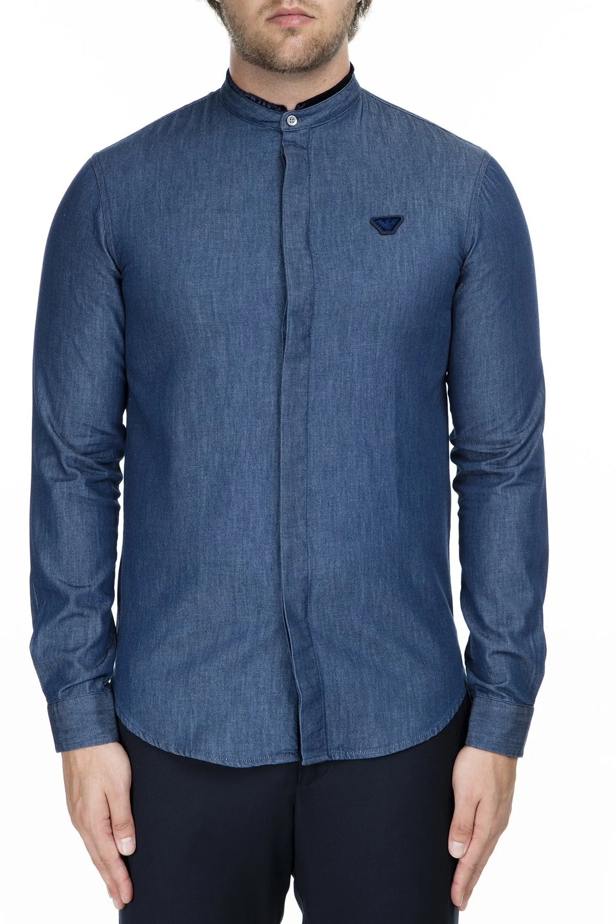 Emporio Armani Erkek Gömlek 6G1C83 1DNRZ 0942 LACİVERT - 1