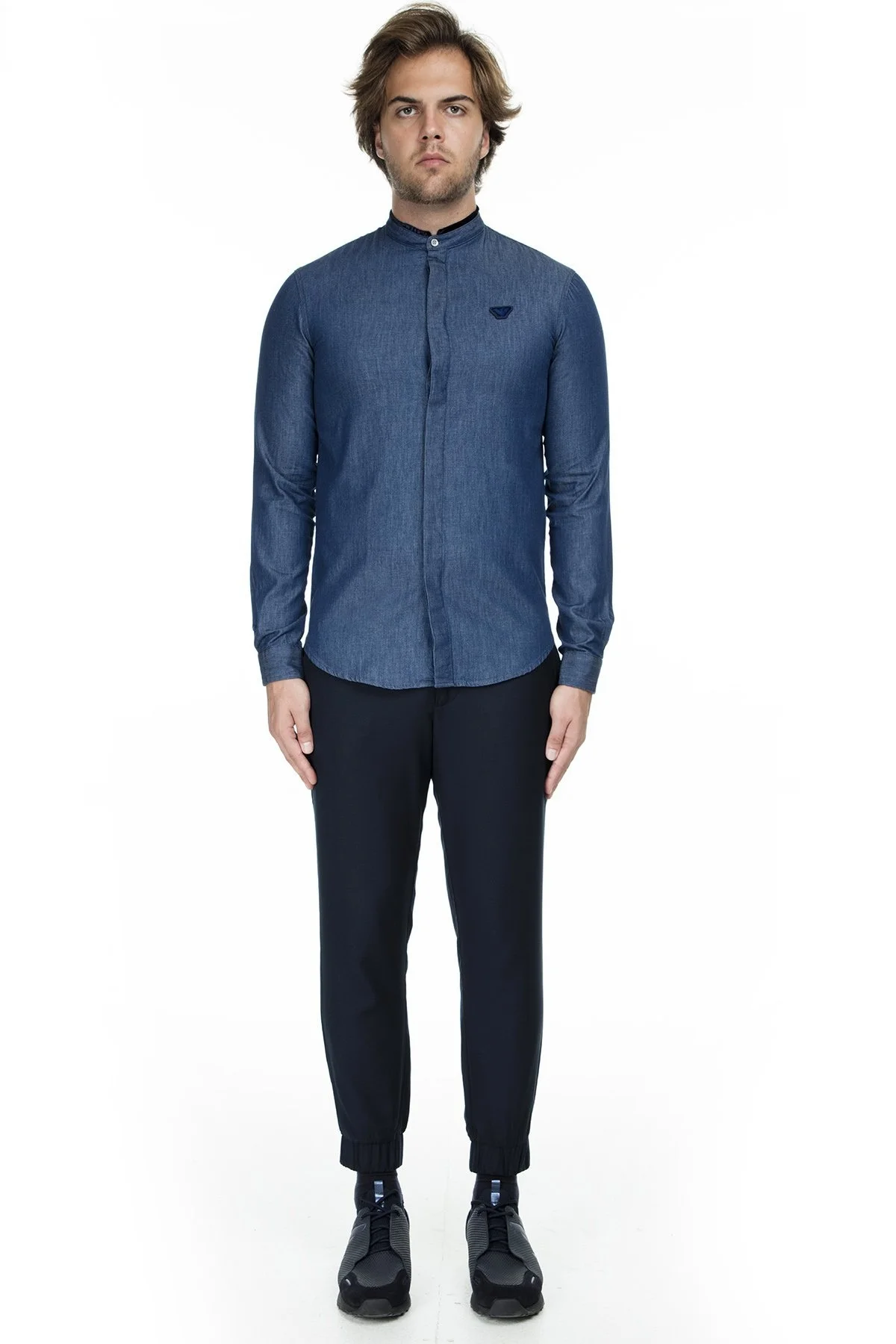 Emporio Armani Erkek Gömlek 6G1C83 1DNRZ 0942 LACİVERT - 5