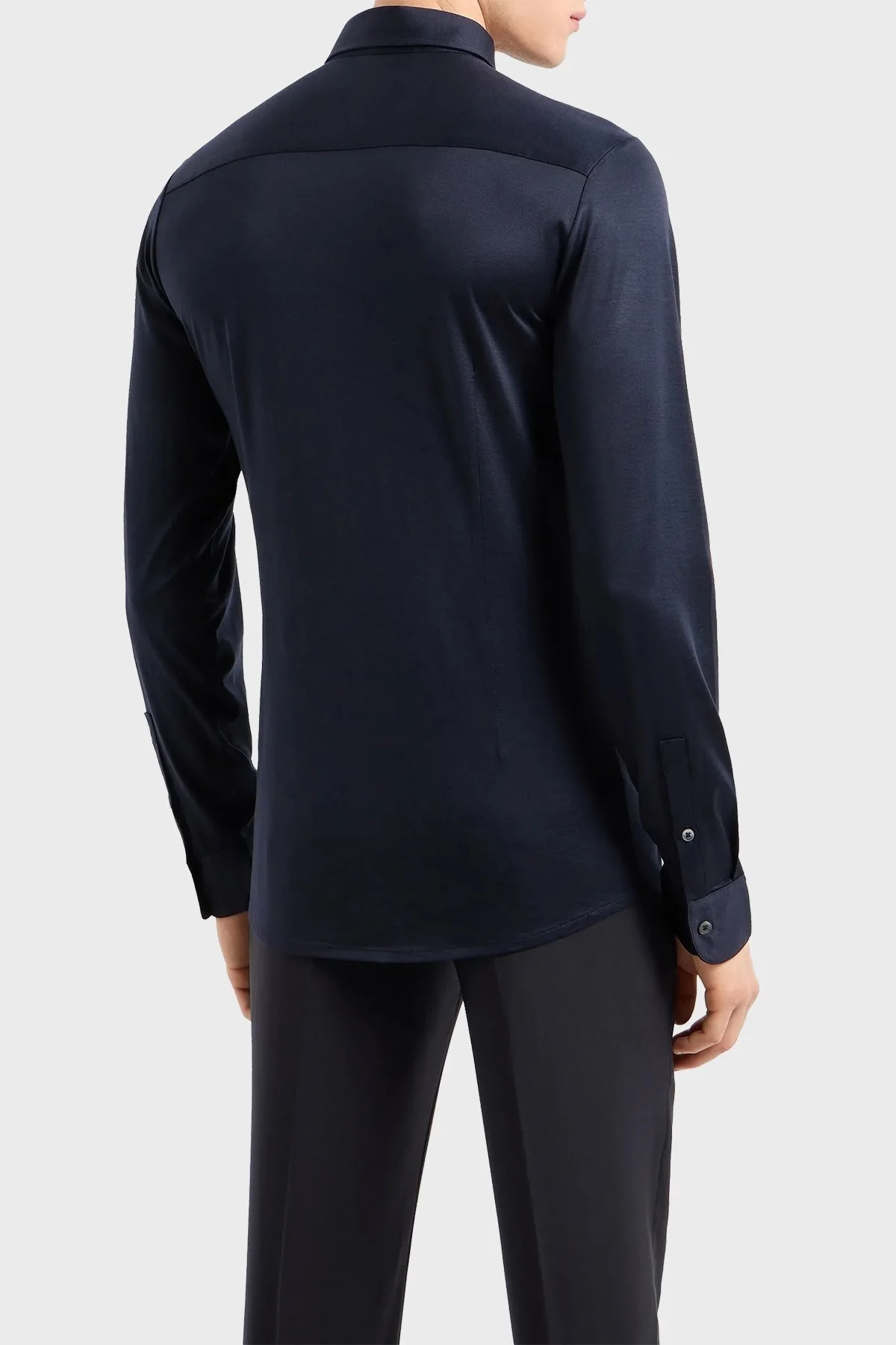Emporio Armani Düz Yaka Erkek Gömlek 8N1CG1 1JUVZ 0920 LACİVERT - 8
