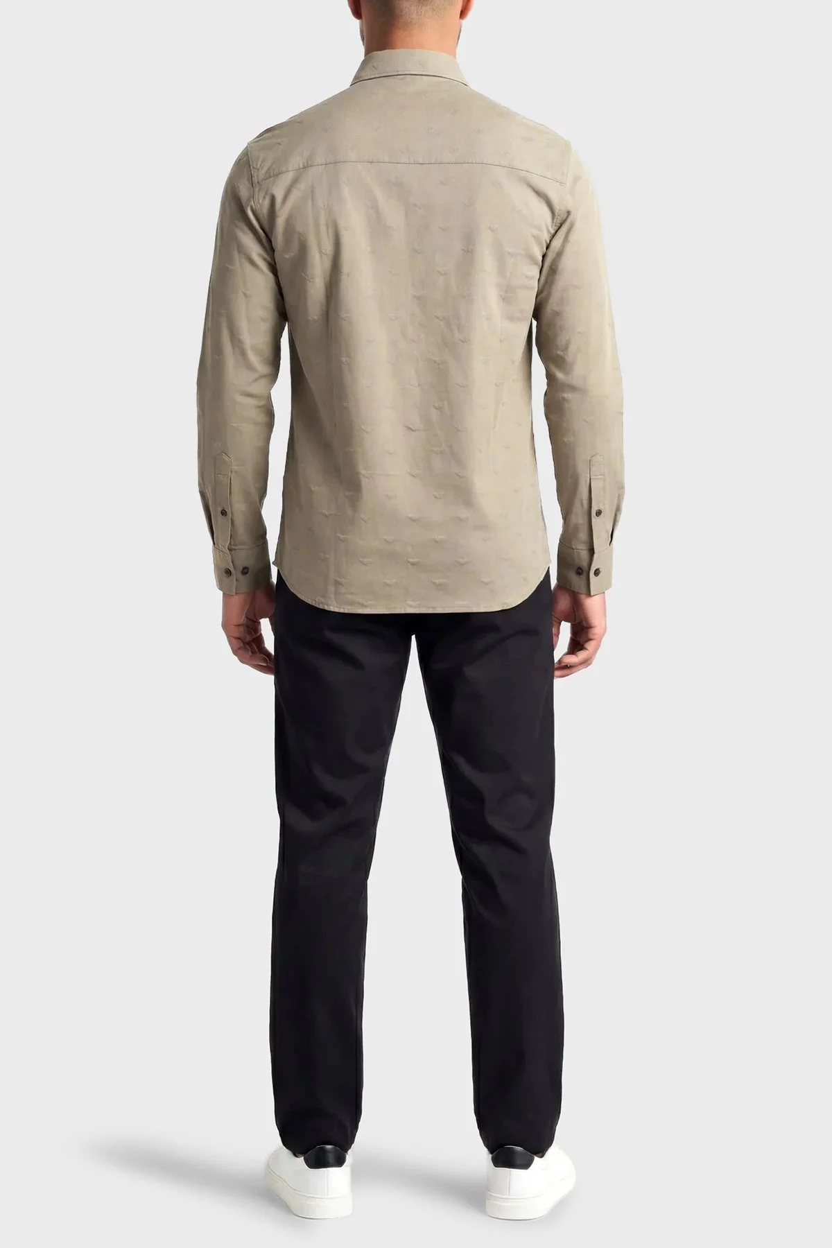 Emporio Armani Erkek Gömlek EM005446 AF10762 F6219 Gri - 3