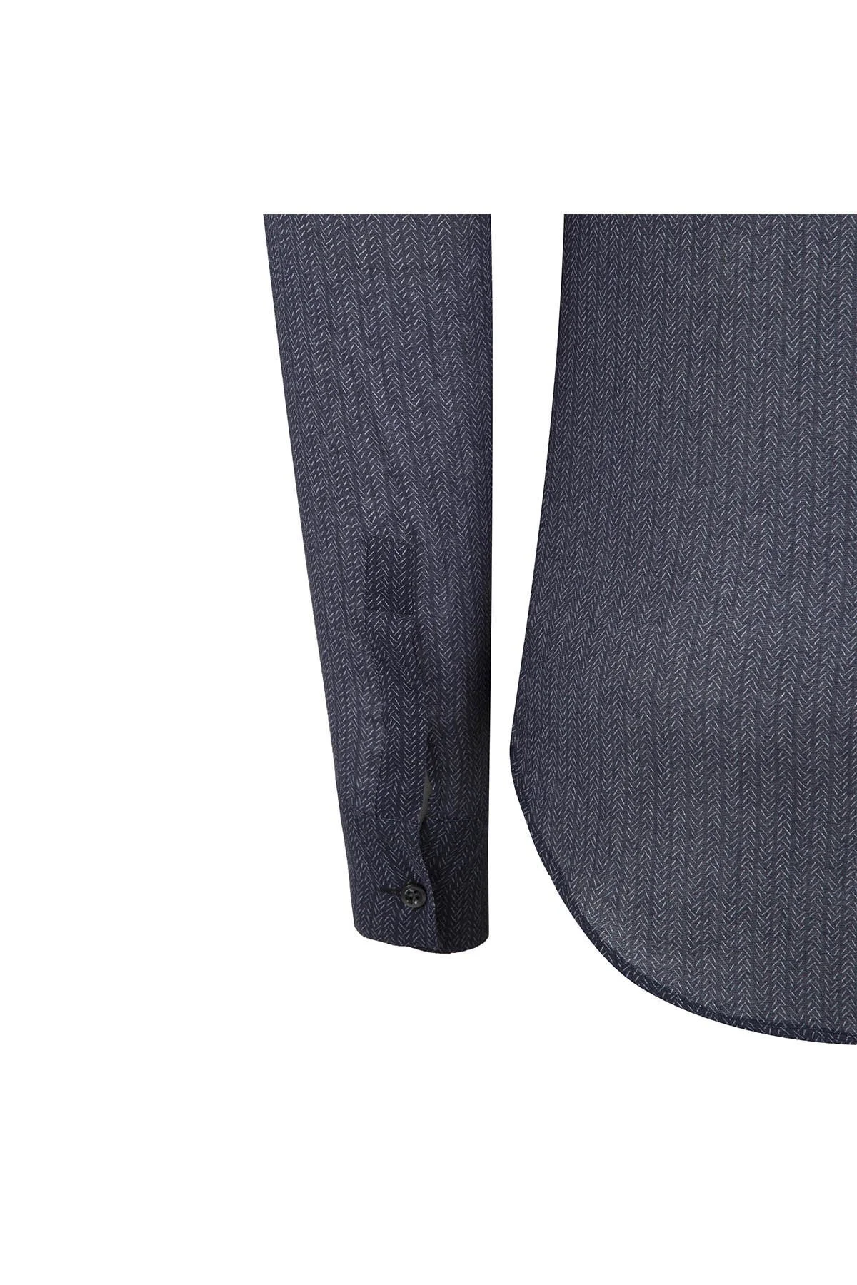 EMPORIO ARMANI Erkek Gömlek W1CF2T W179C 041 LACİVERT - 5