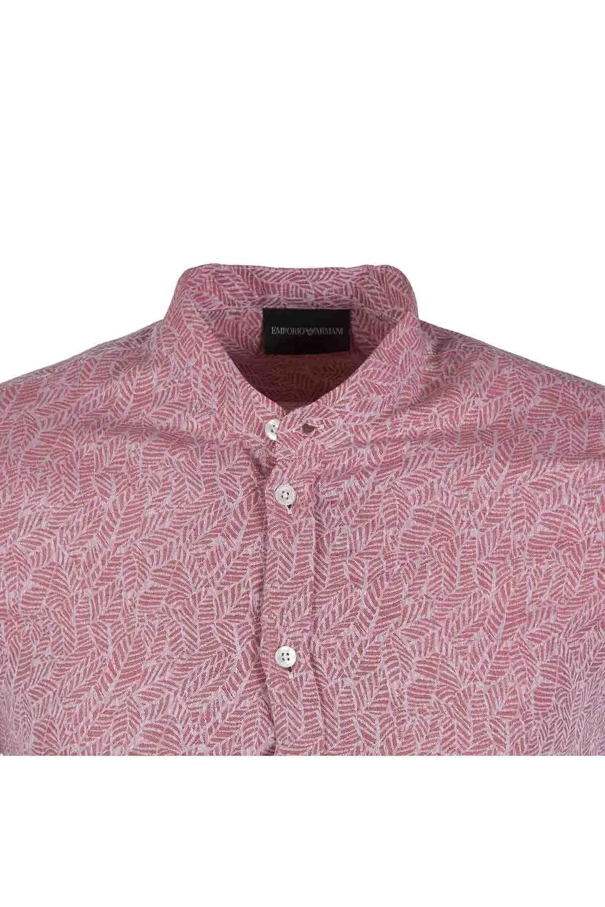 EMPORIO ARMANI Erkek Gömlek W1SMGL W15F2 037 KIRMIZI - 3