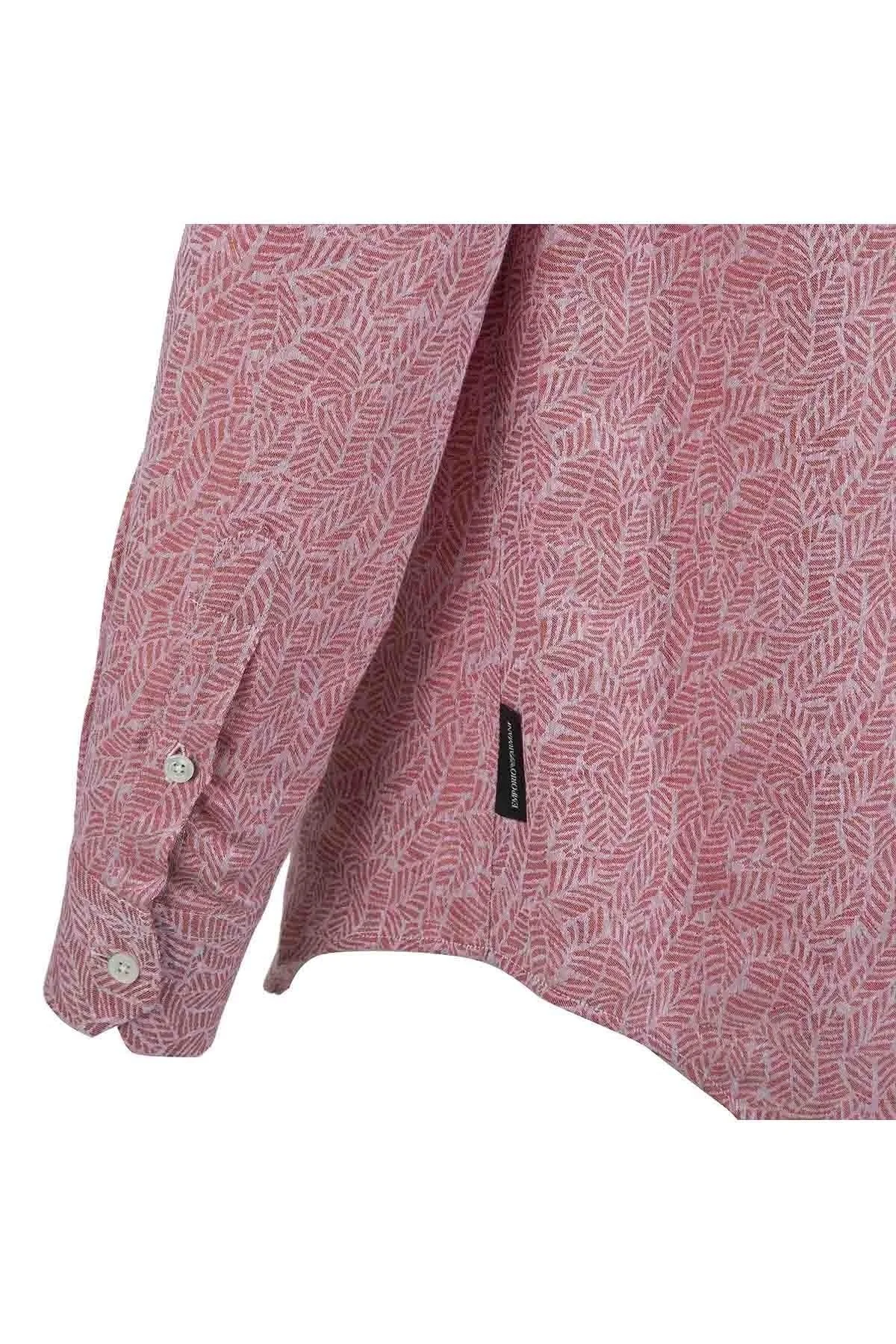 EMPORIO ARMANI Erkek Gömlek W1SMGL W15F2 037 KIRMIZI - 4