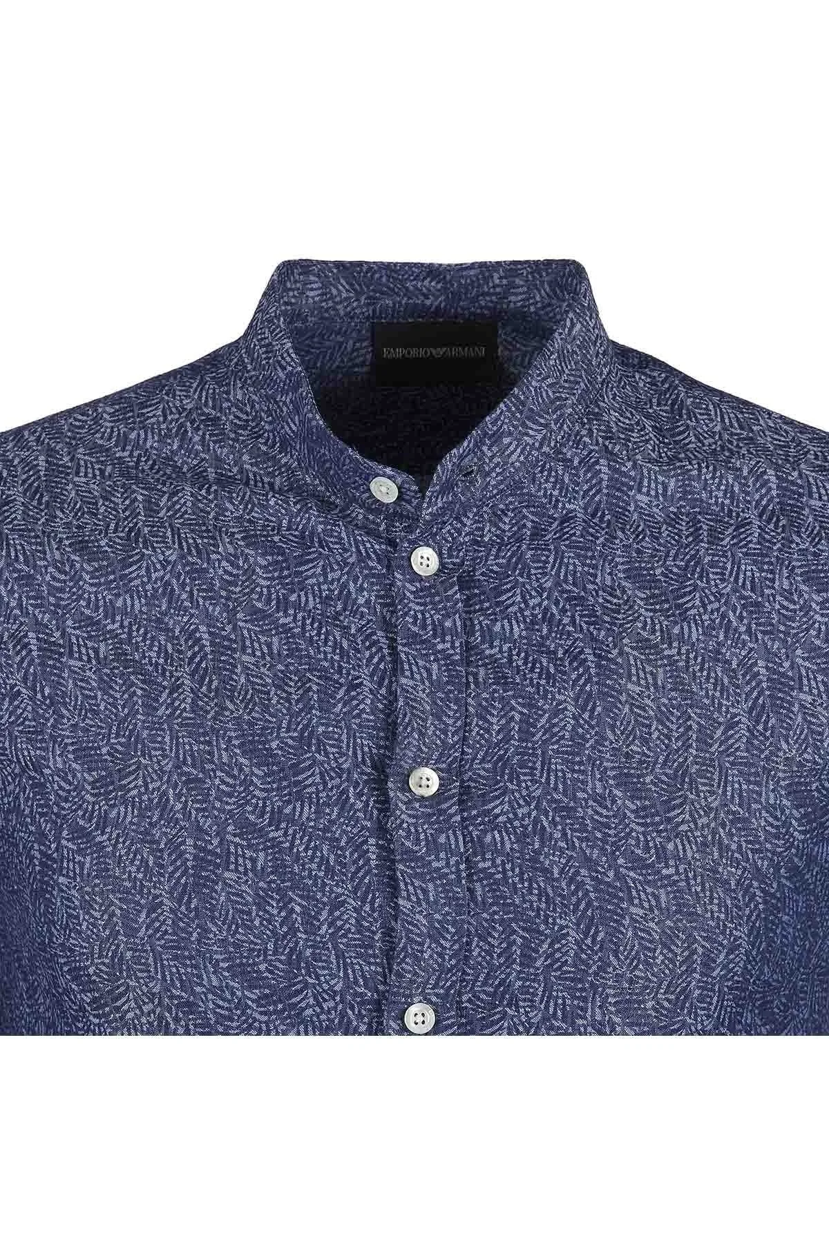 EMPORIO ARMANI Erkek Gömlek W1SMGL W15F2 041 LACİVERT - 3