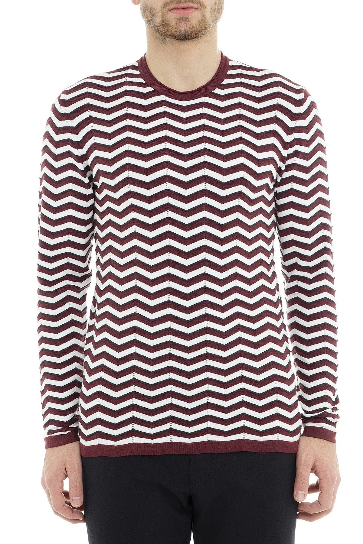 Emporio Armani Erkek Kazak 3G1MT6 1MWTZ F301 BORDO - 1