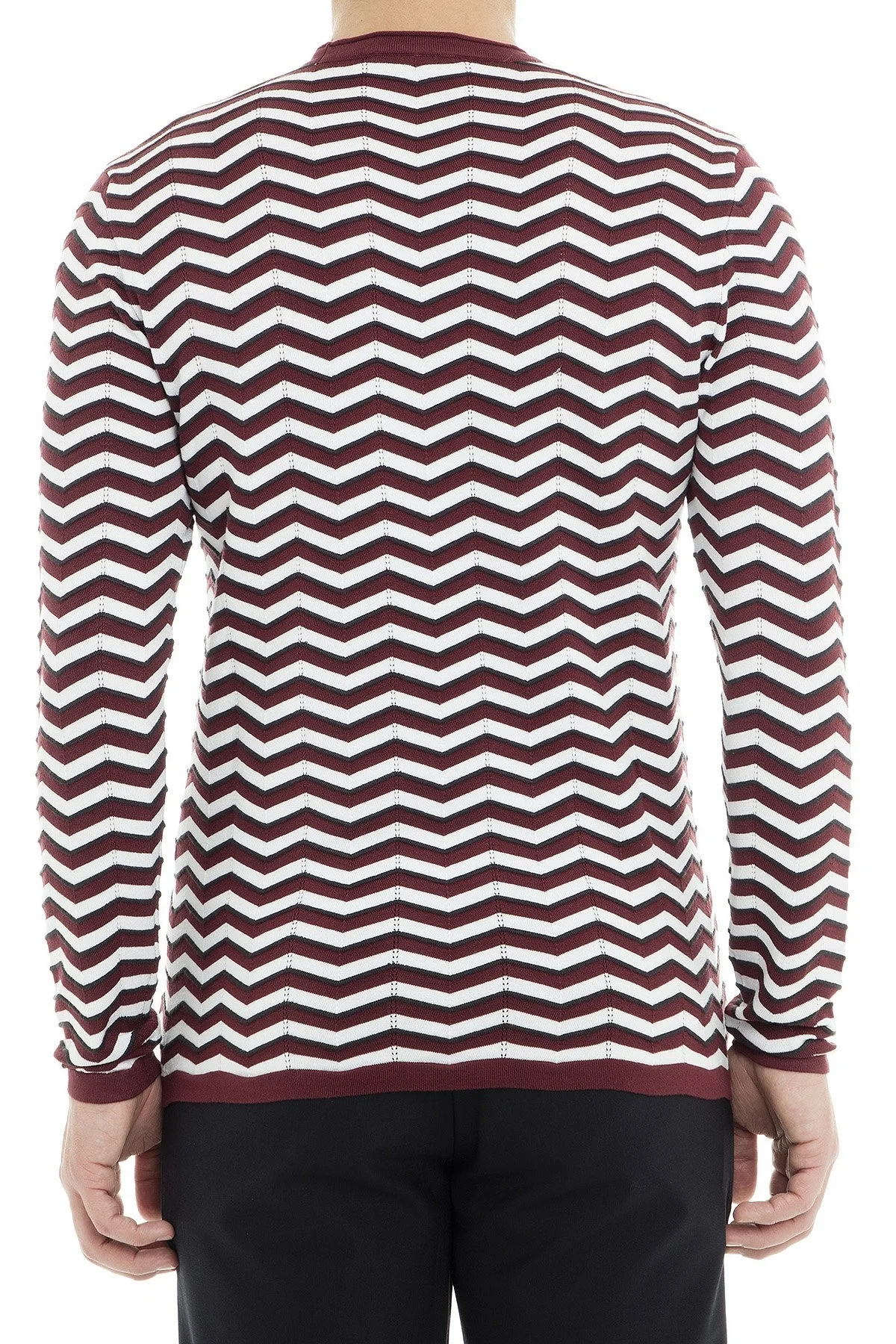 Emporio Armani Erkek Kazak 3G1MT6 1MWTZ F301 BORDO - 2