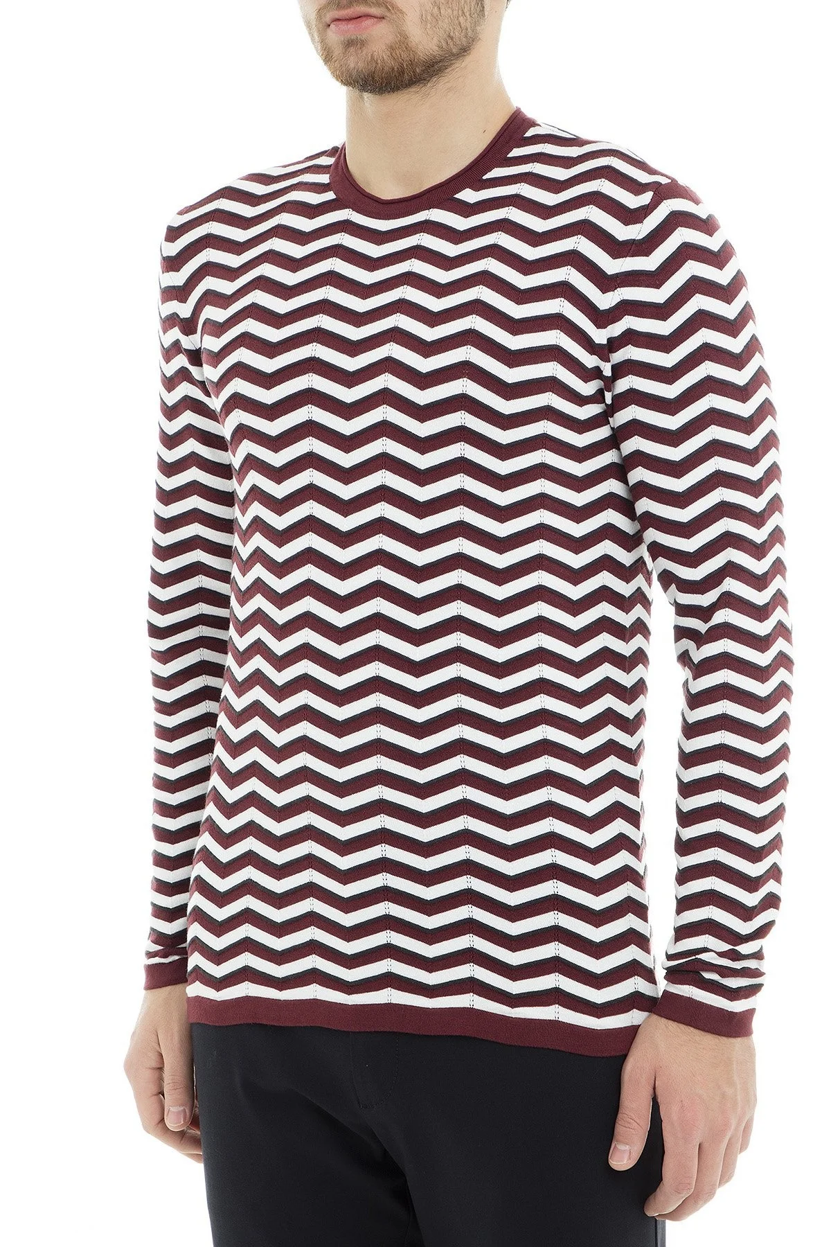 Emporio Armani Erkek Kazak 3G1MT6 1MWTZ F301 BORDO - 3